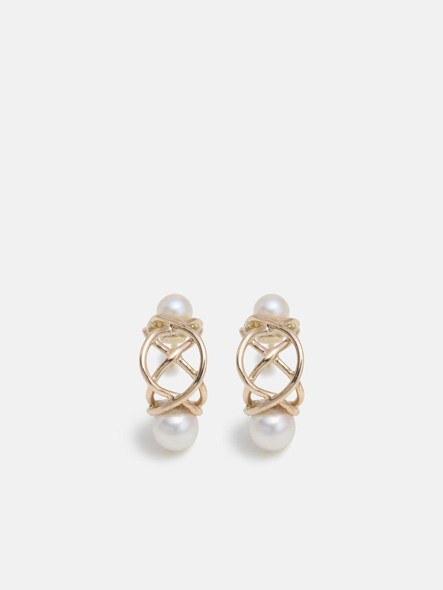 リロ ピアス〈ストリング〉 ゴールド