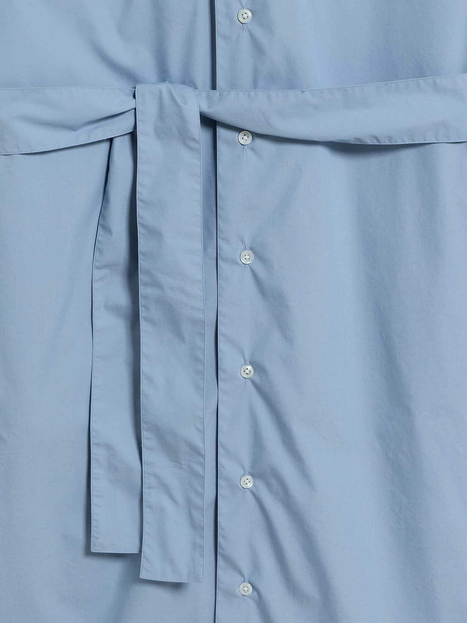 NEW CLOSET ポステレガント シャツワンピース ライトブルー