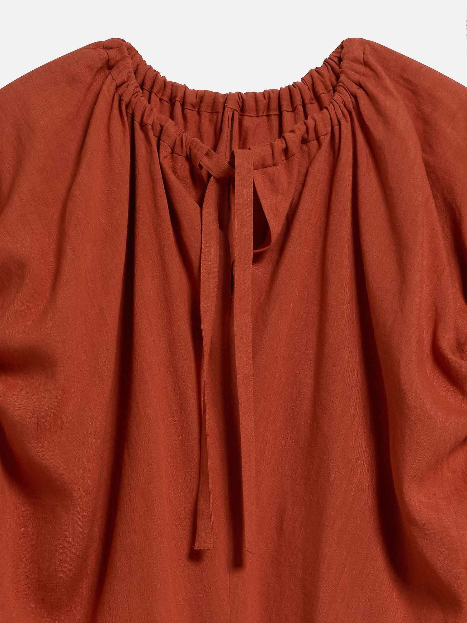 NEW CLOSET ポステレガント シャツワンピース レッド |ワンピース