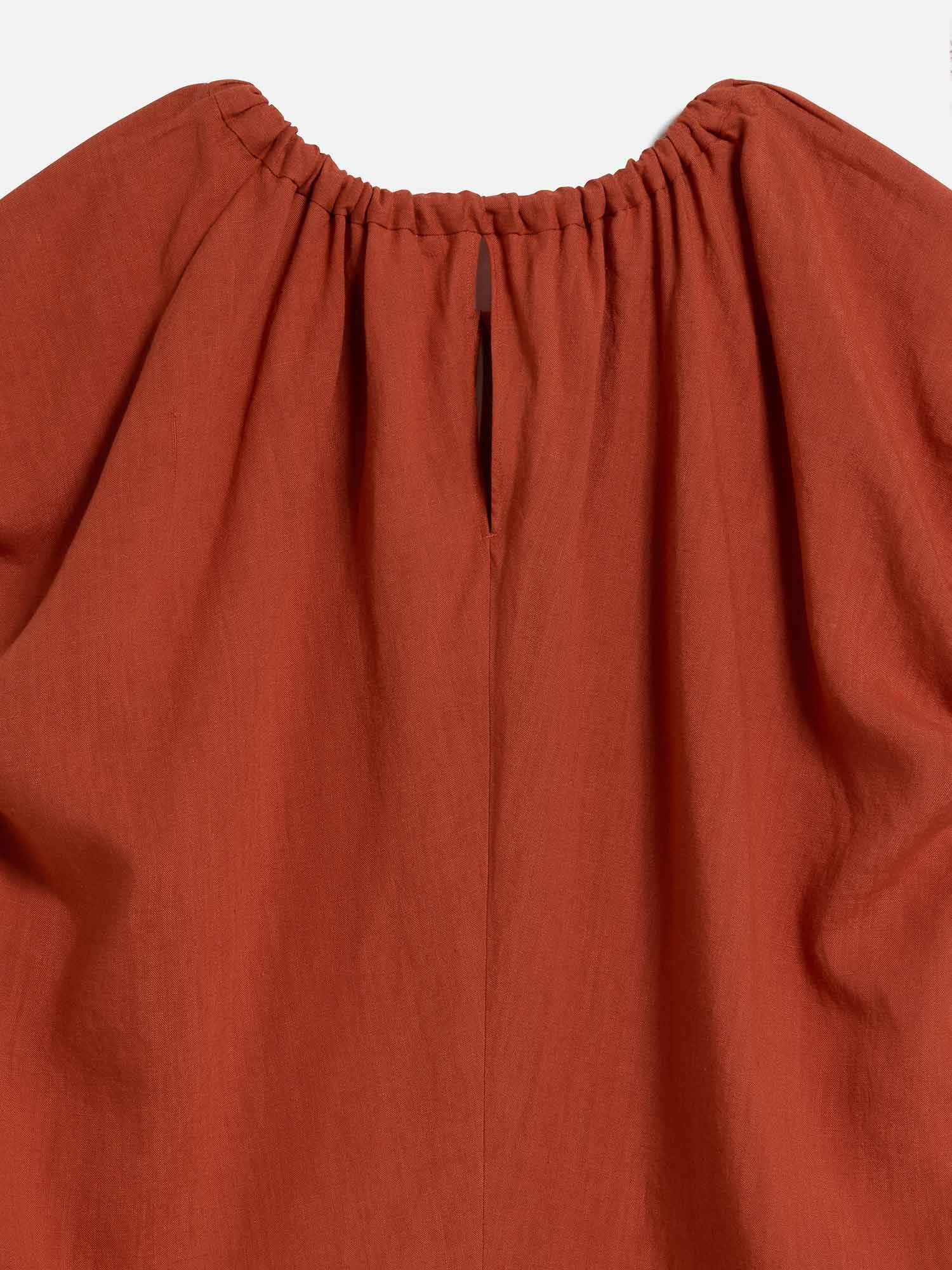 NEW CLOSET ポステレガント シャツワンピース レッド |ワンピース
