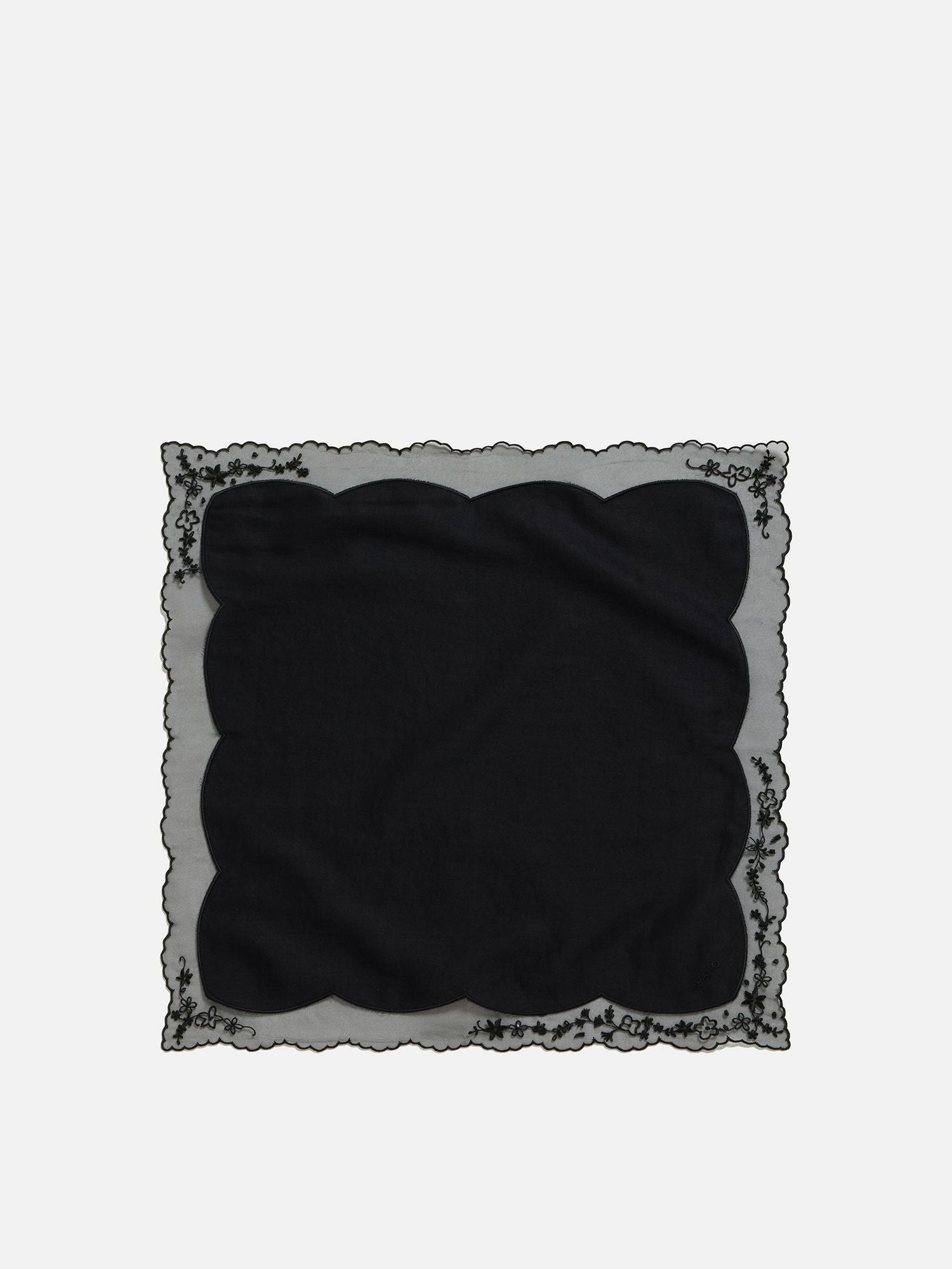 ハンカチ ブラック |刺繍・レース | WAKO公式オンラインブティック