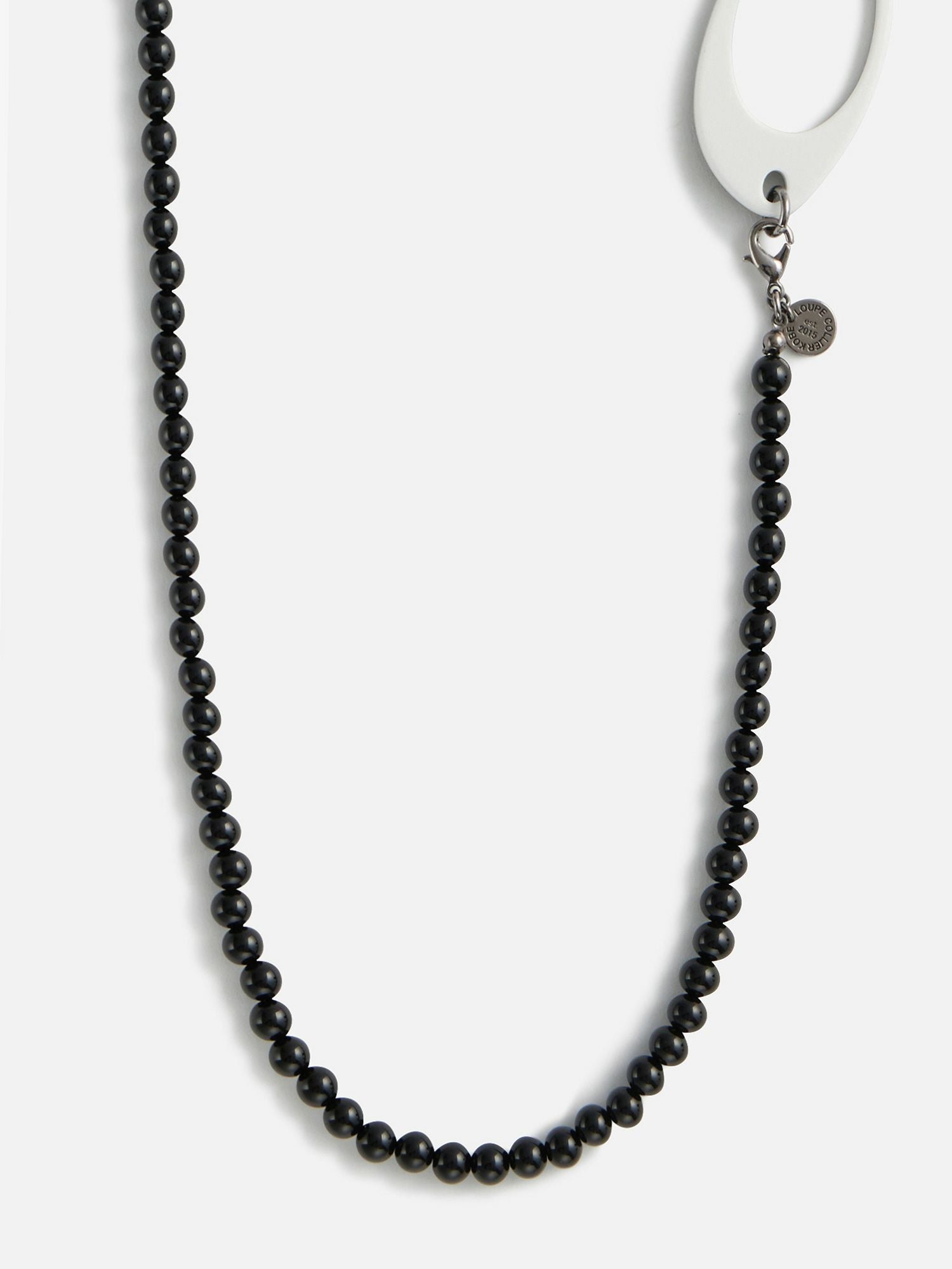 ルーペコリエ ルーペ付きネックレス ブラック コンビネーション