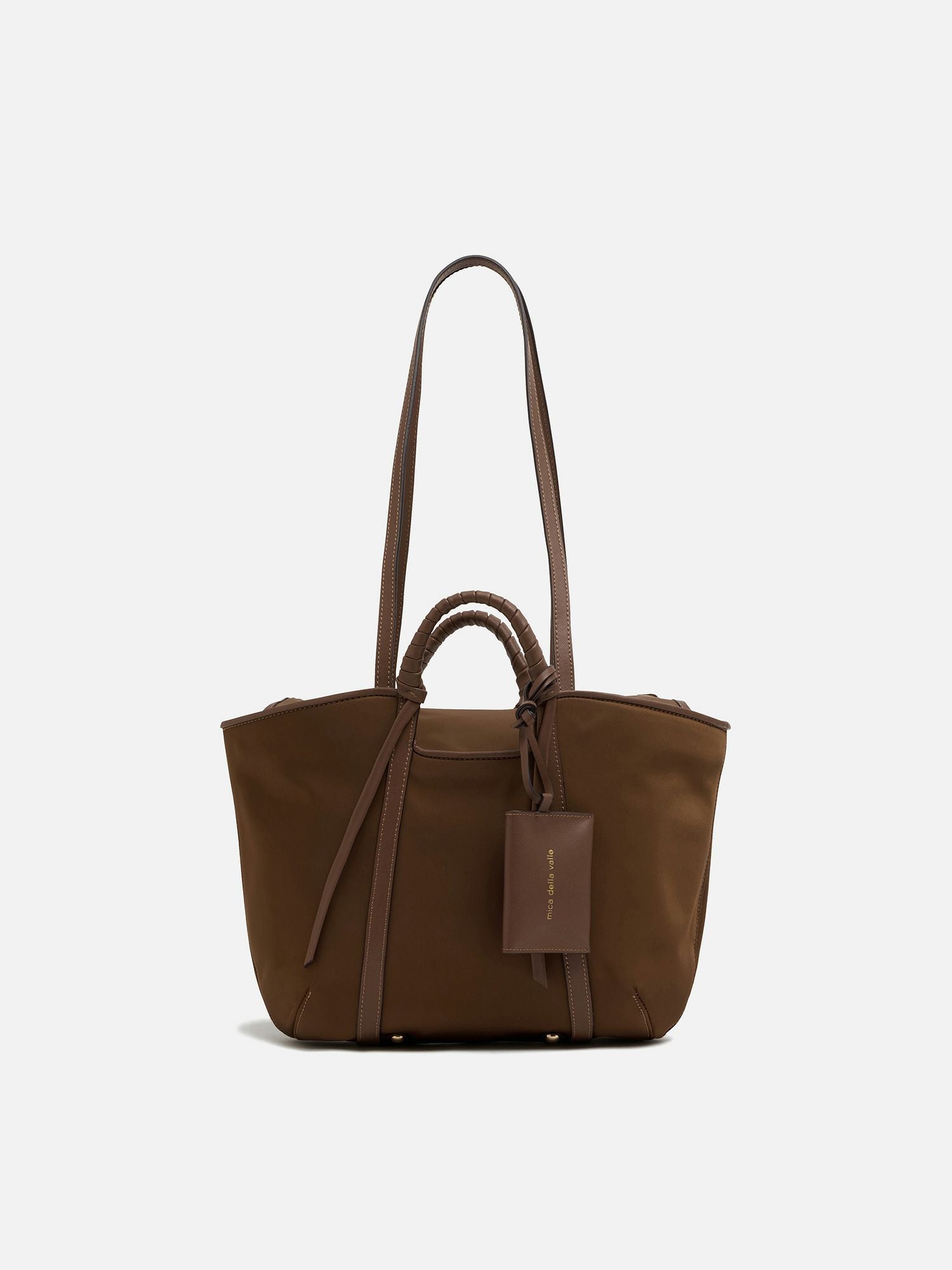 mica della valle ナイロントートバッグ ブラウン |トートバッグ