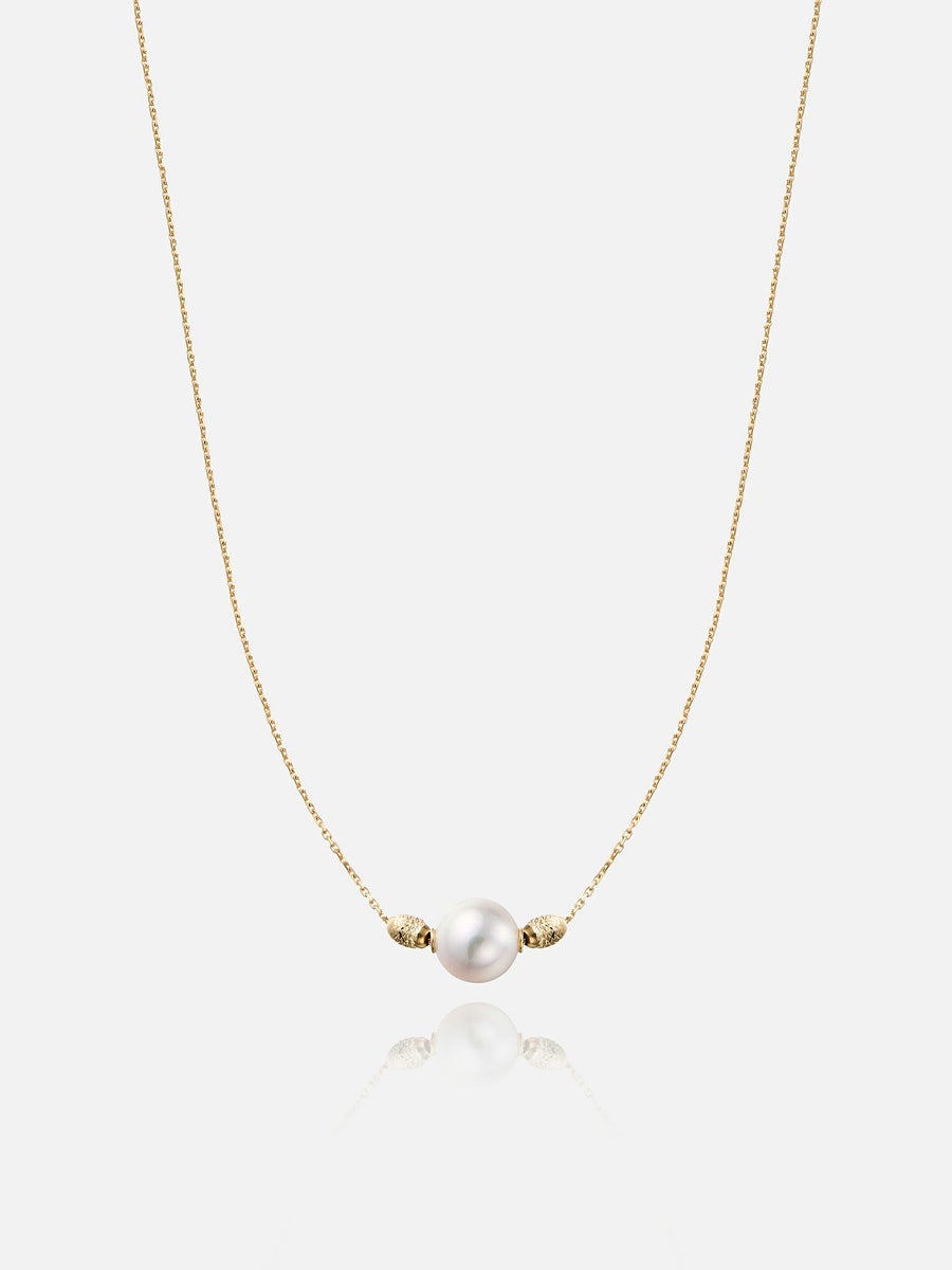 【予約】ネックレス〈18KYG アコヤ真珠〉