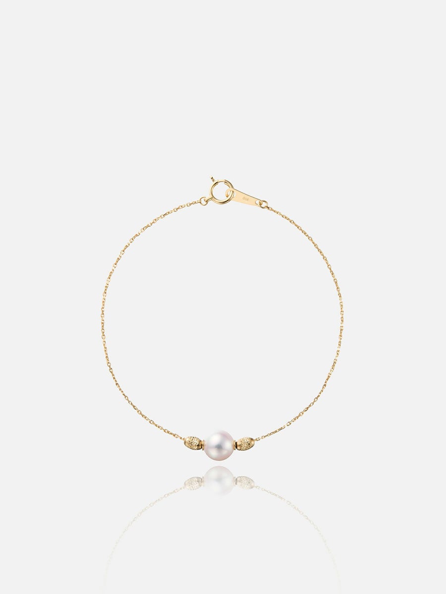 【予約】ブレスレット〈18KYG アコヤ真珠〉