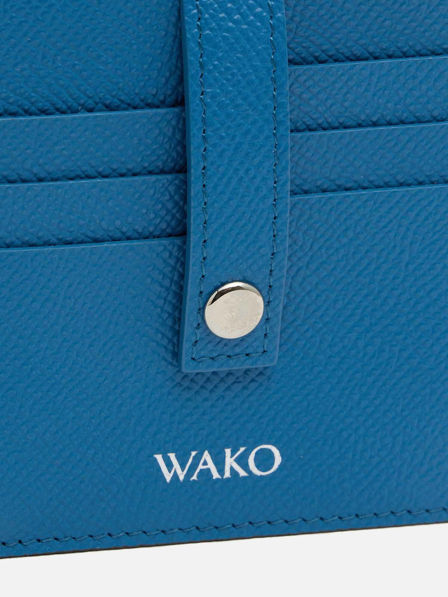 フラグメントケース ブルー |折り財布 | WAKO公式オンラインブティック