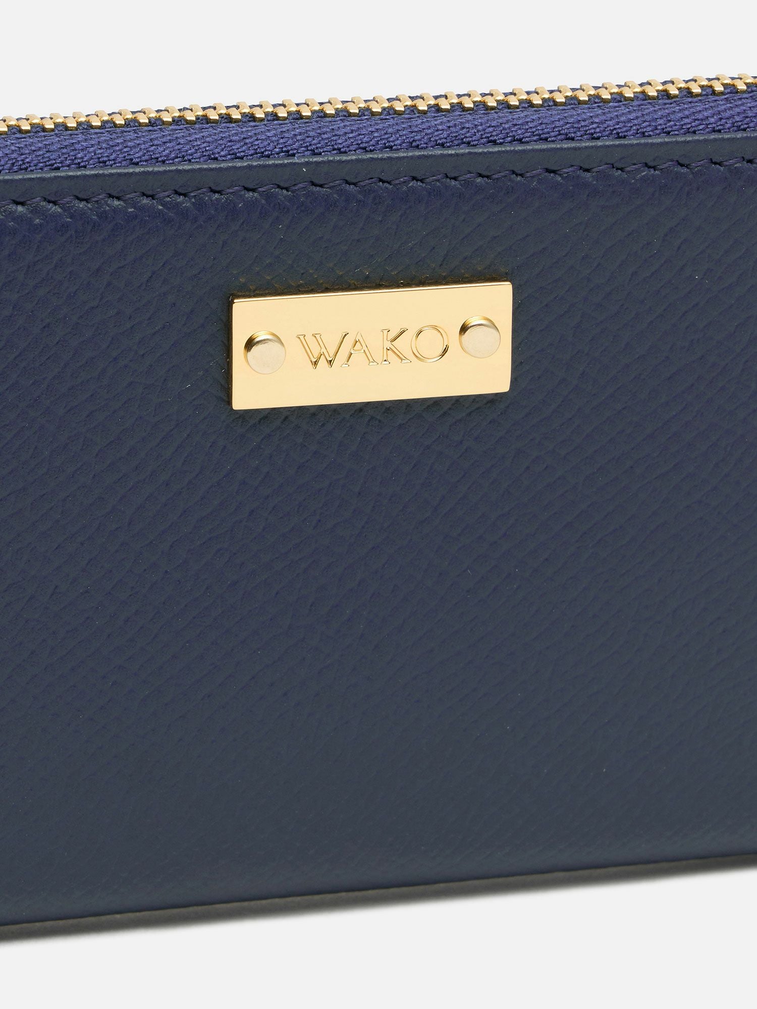ミニウォレット（キーチェーン付き） ネイビー |折り財布 | WAKO公式