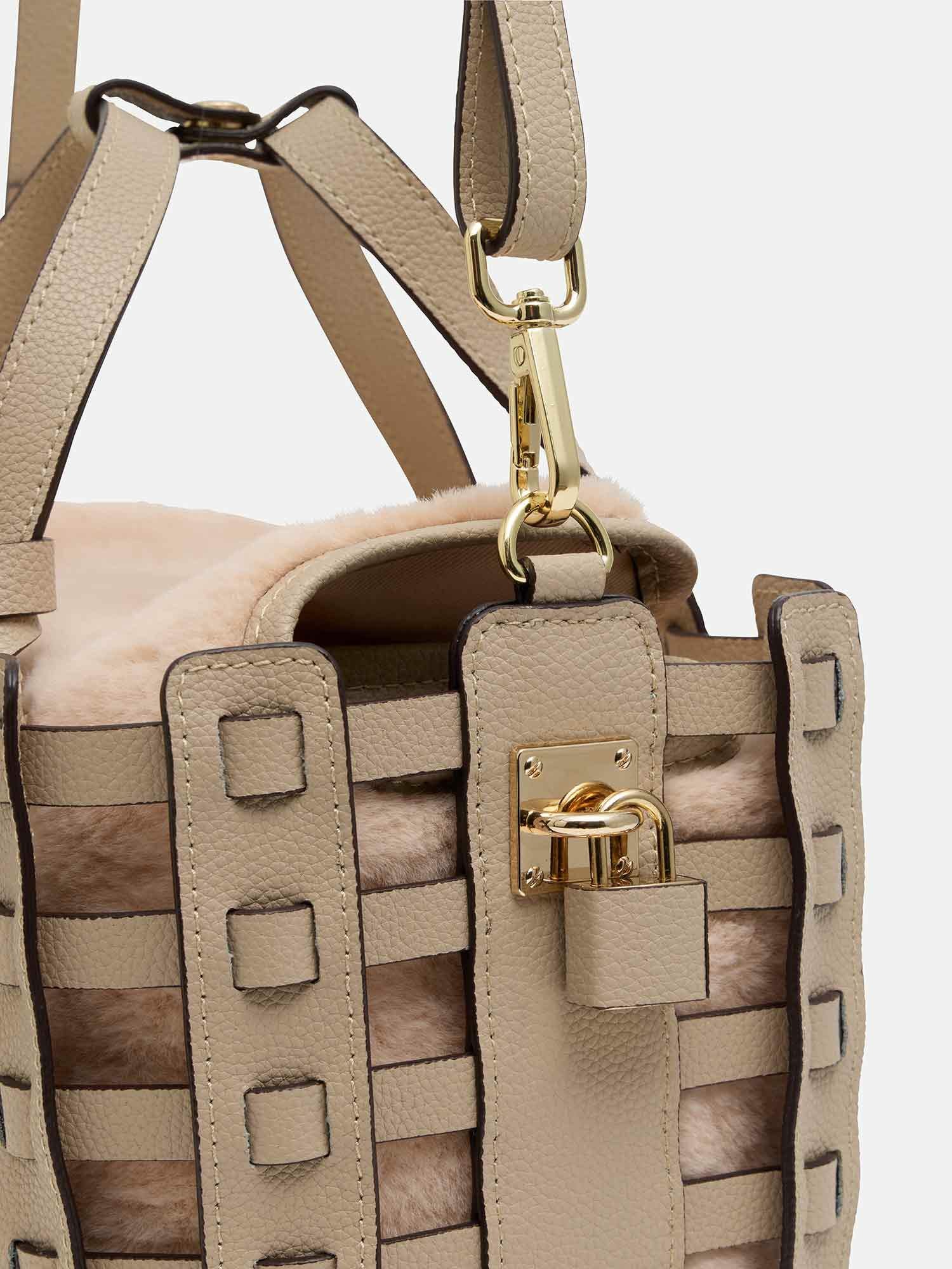 mica della valle メッシュトートバッグ ライトベージュ |トートバッグ