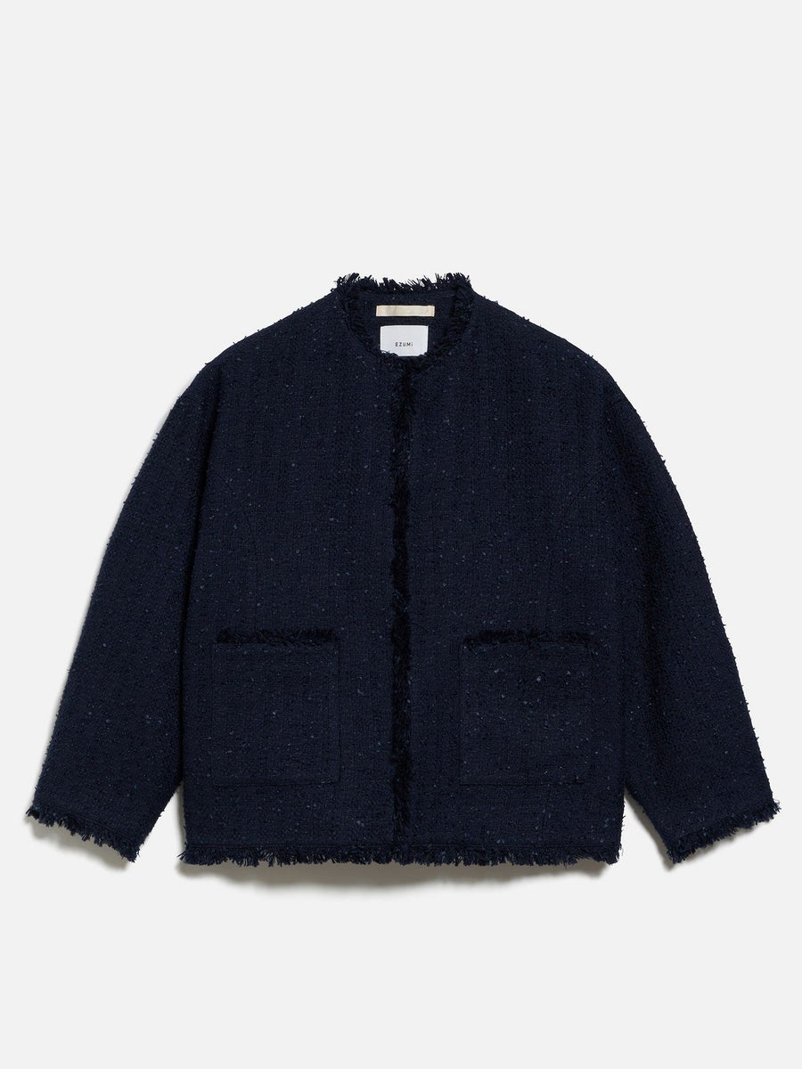NEW CLOSET　ツイードジャケット ネイビー