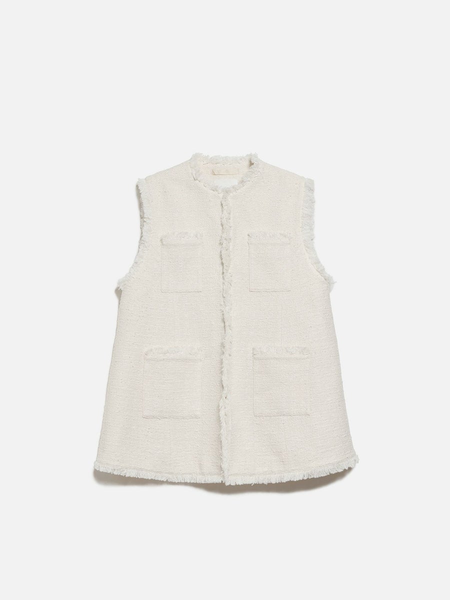 NEW CLOSET　ツイードジレ ホワイト