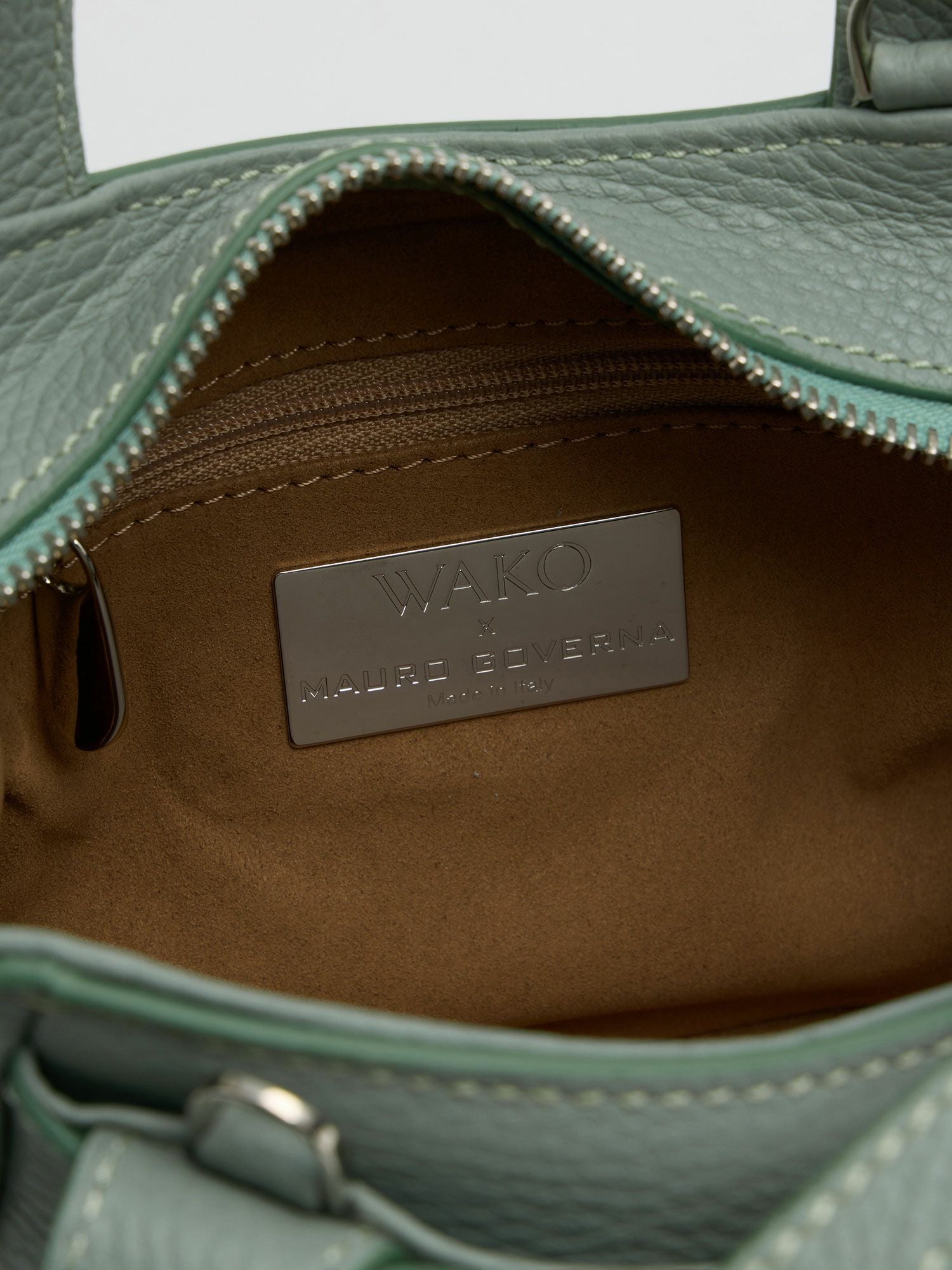 WAKO×MAURO GOVERNA バッグ ミニ エメラルドグリーン |ハンドバッグ