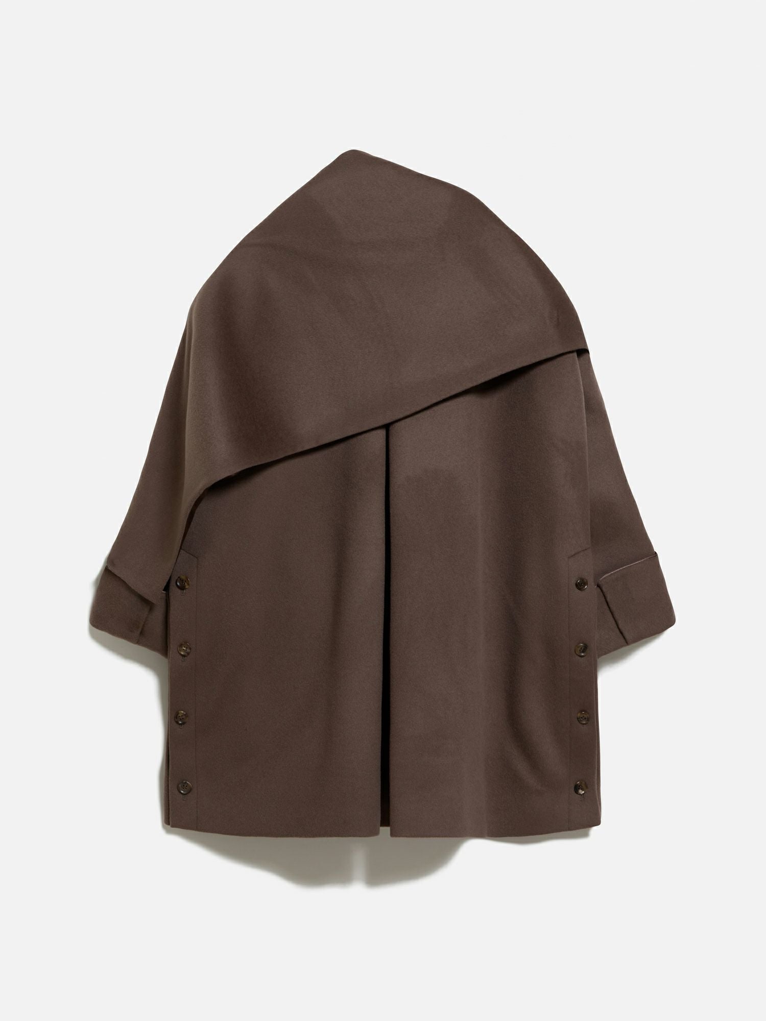 NEW CLOSET ストール付きコート ブラウン |アウター・ジャケット