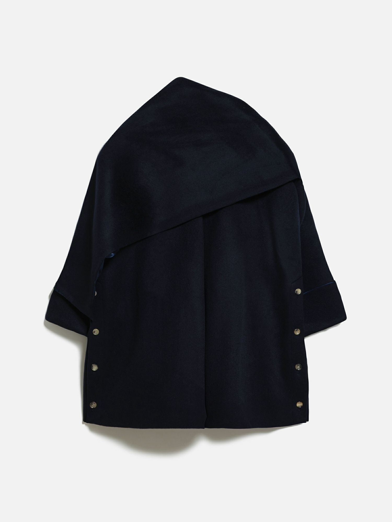 値下げ　コート　ネイビーアンドカンパニー セール】 SHIPS any: PURE WOOL スタンド ＆ ビッグカラー コート