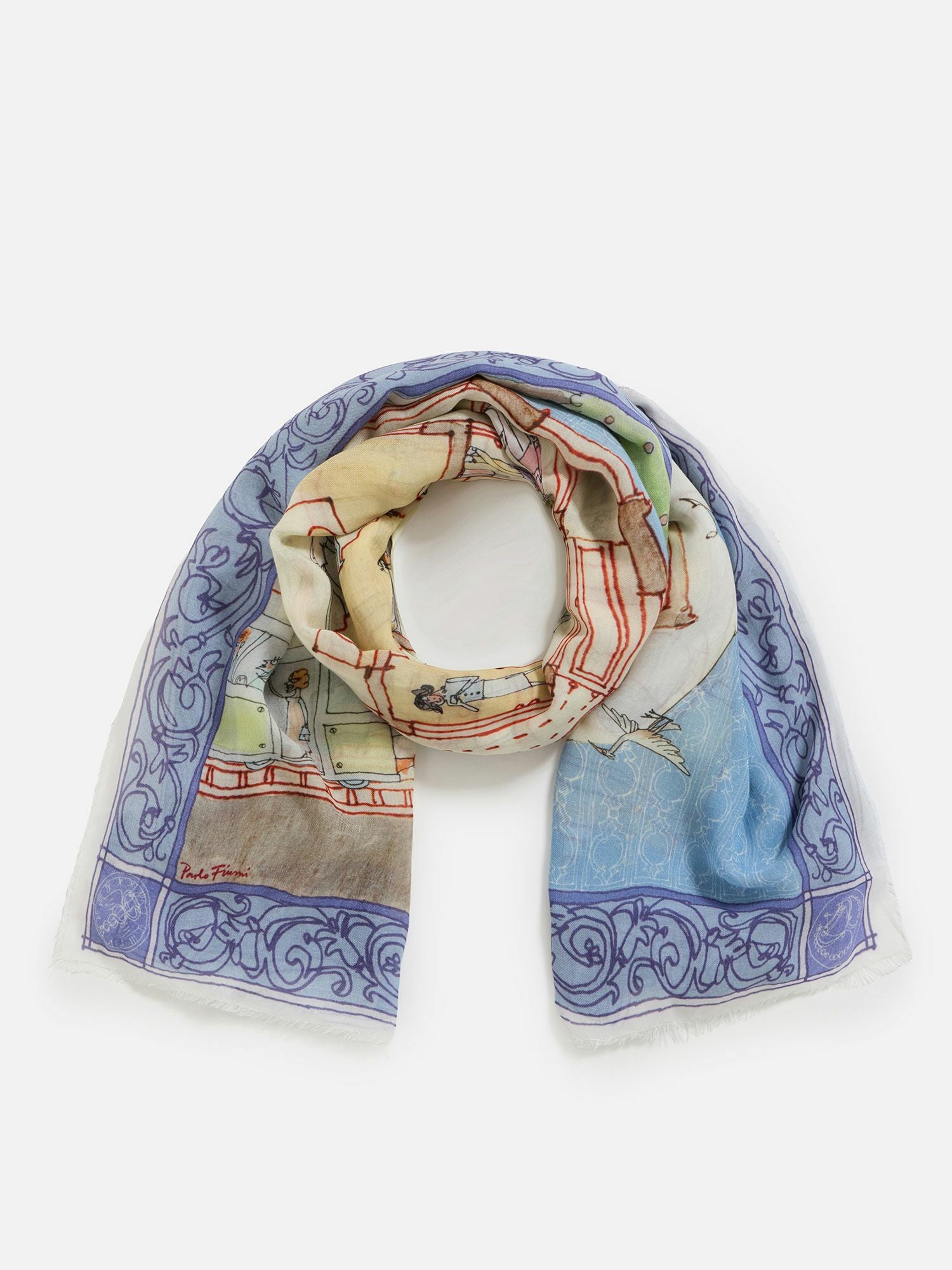ファリエロ サルティ ストール ライトブルー |ストール | WAKO公式