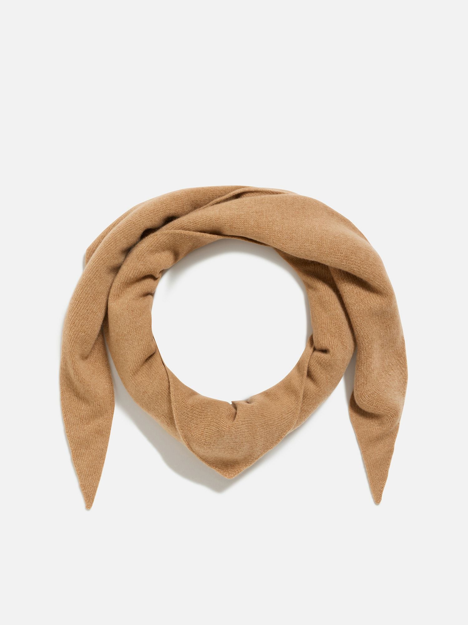 アソースメレ シームレス トライアングル カシミヤニットストール