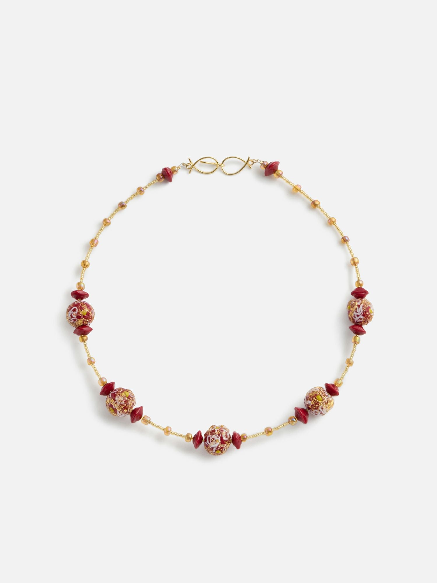 ベネチアンビーズ　ネックレス