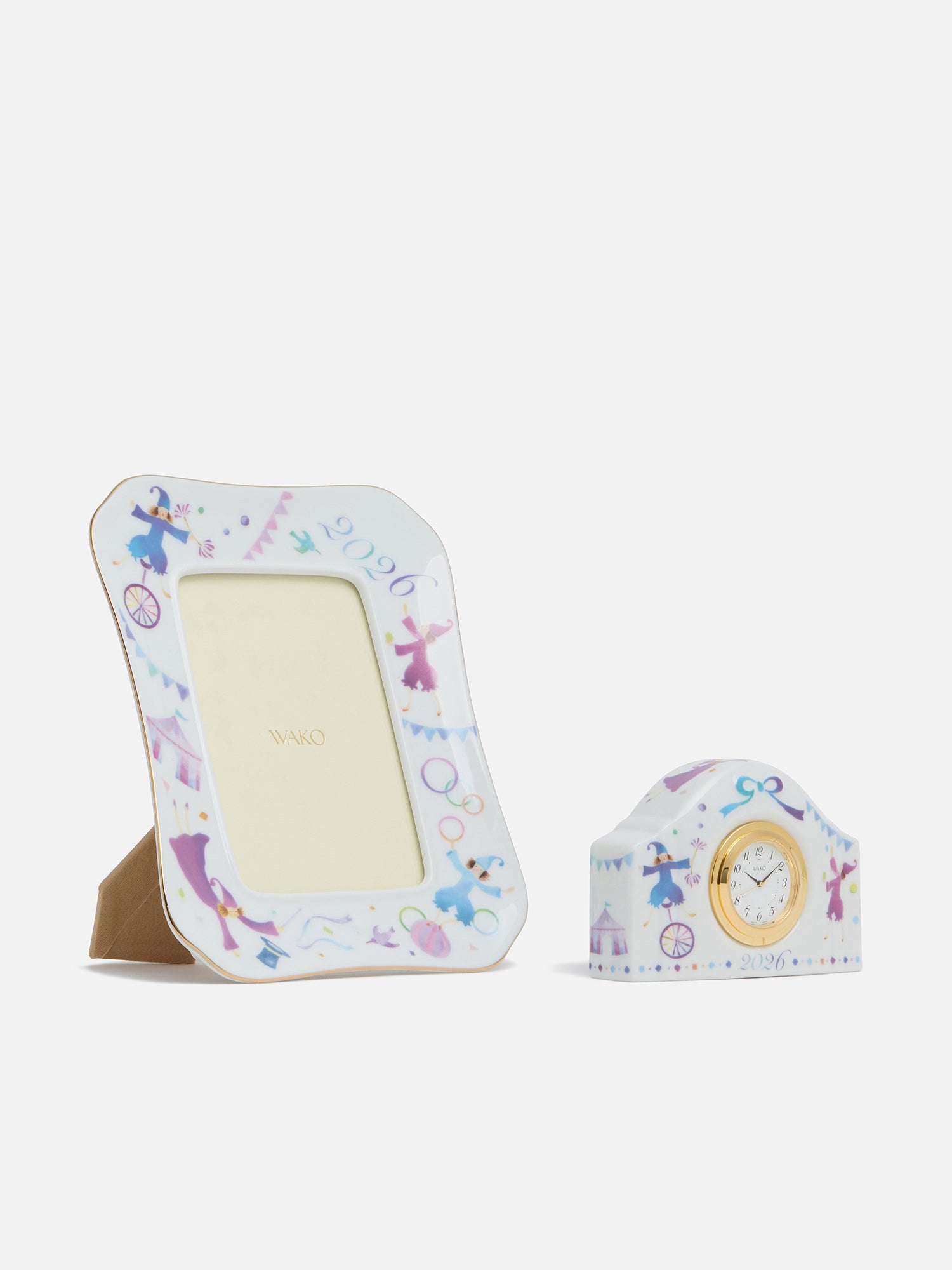 Gift Set】WAKOイヤーズクロック〈SG047〉＆ピエロ写真立て2026 |WAKO