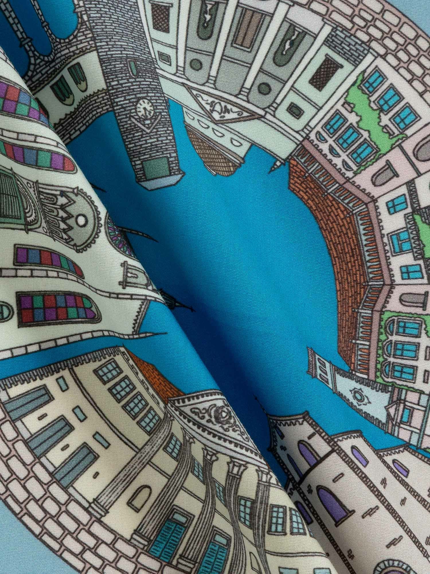 ディエッフェ・キンロック ハンカチ「MANSIONS OF COMO 」 ライト