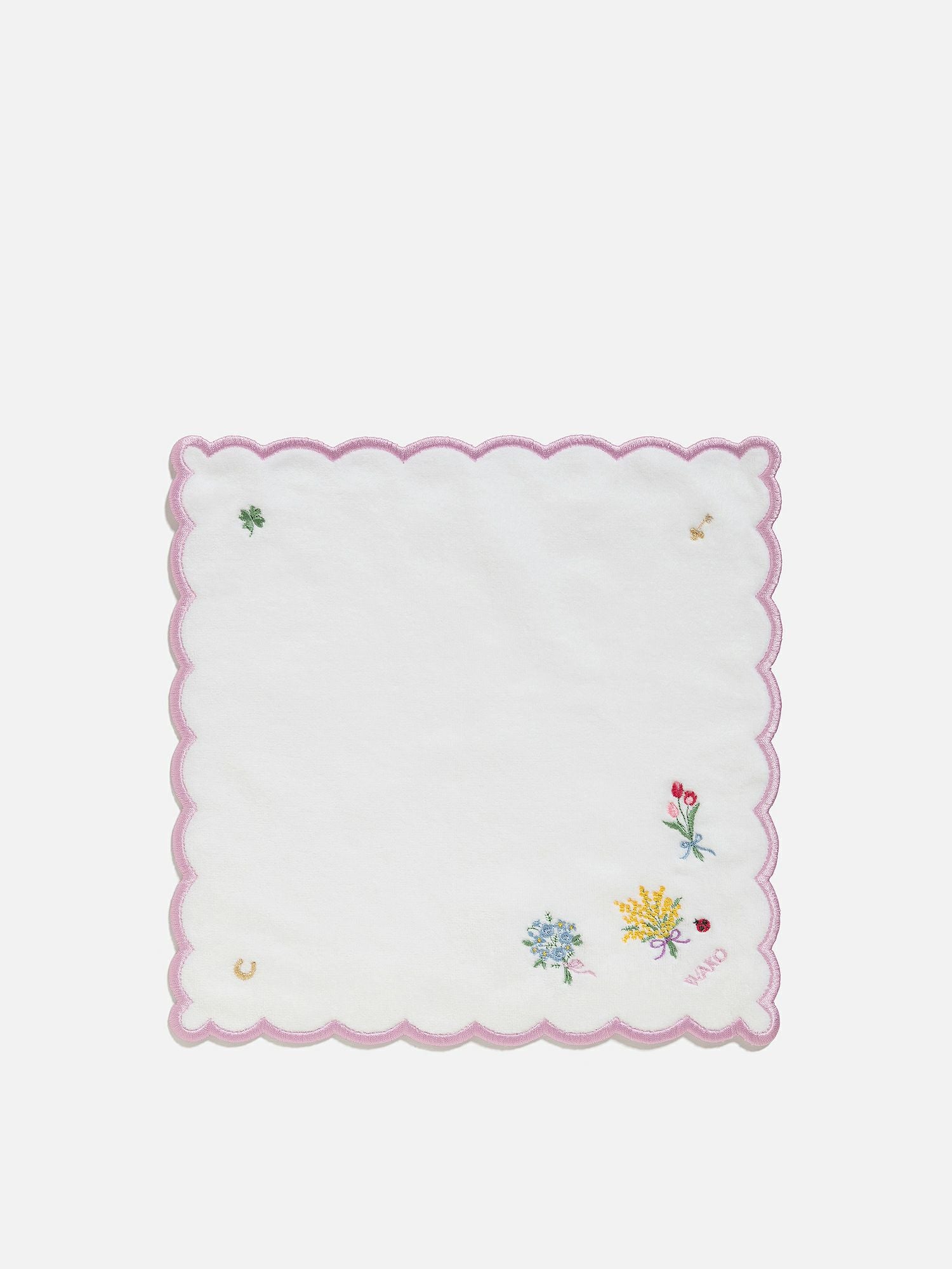 タオルハンカチ ピンク