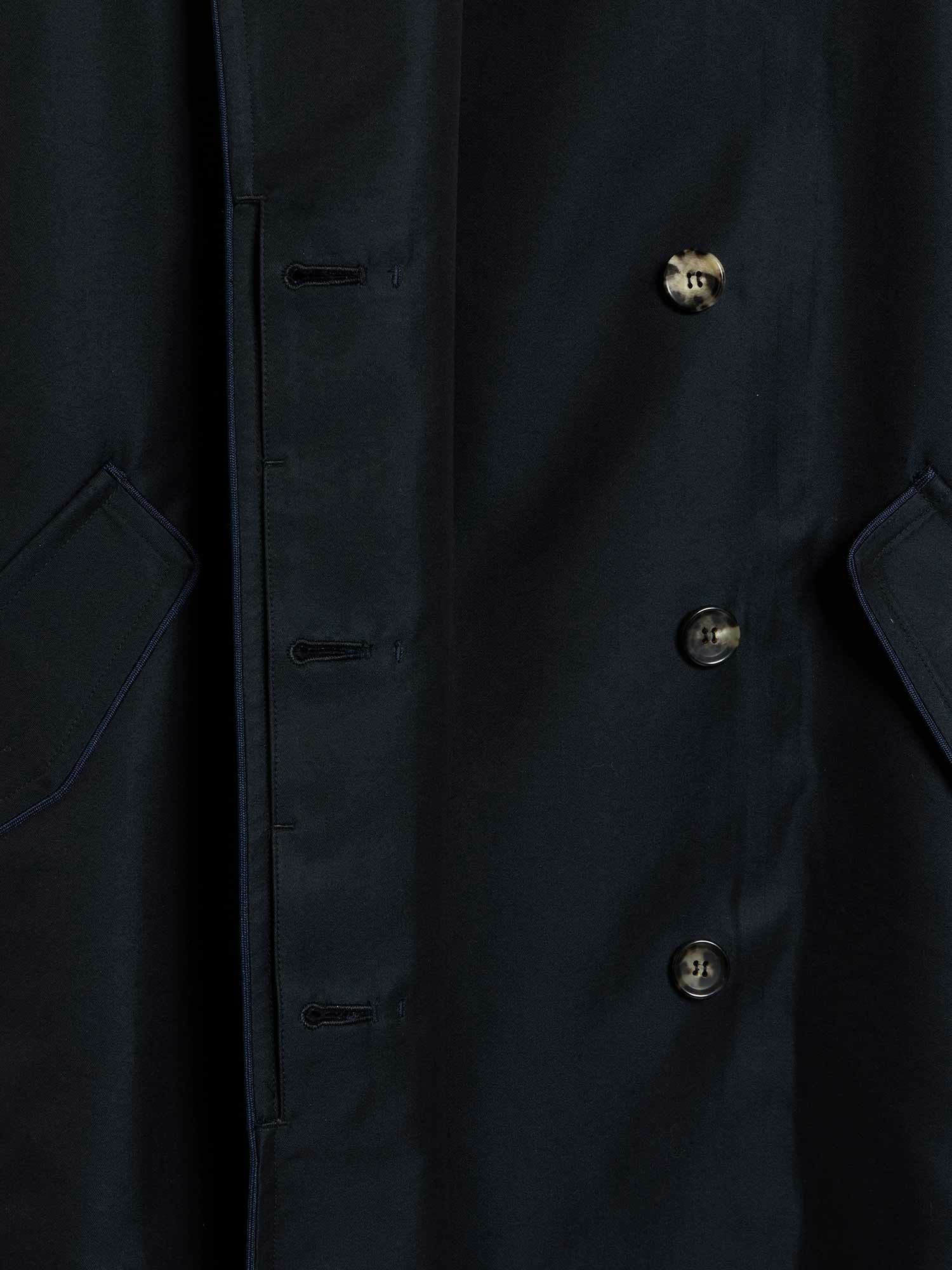 銀座WAKOシルク トレンチコート黒9サイズ NEW CLOSET トレンチコート ネイビー |アウター・ジャケット | WAKO