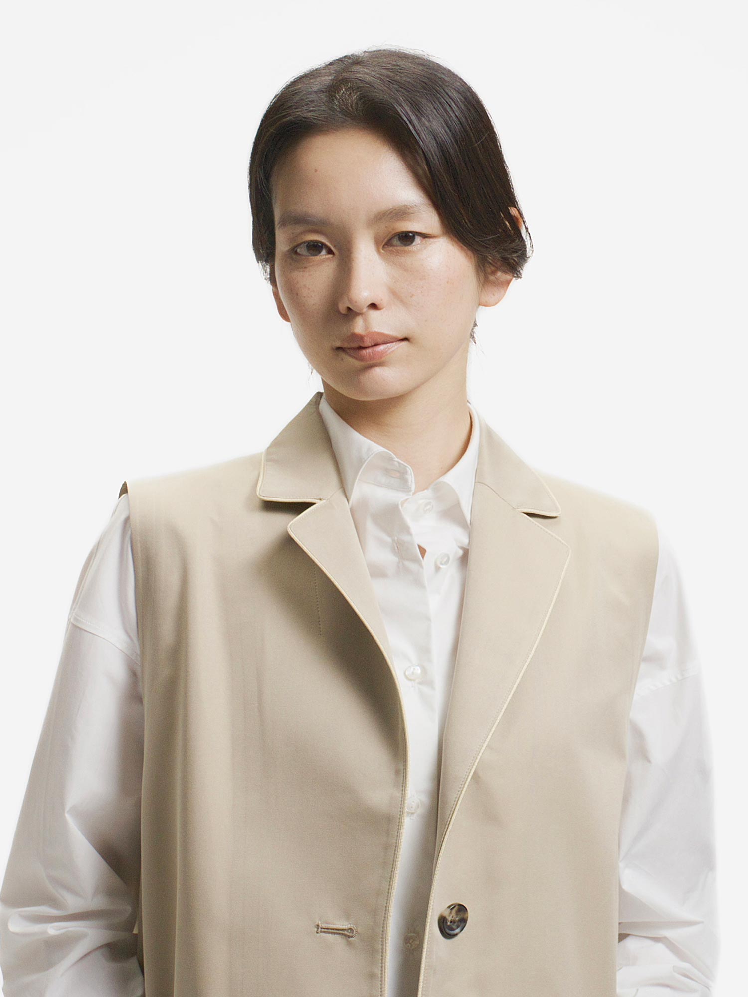 NEW CLOSET ロングジレ ベージュ |アウター・ジャケット | WAKO公式