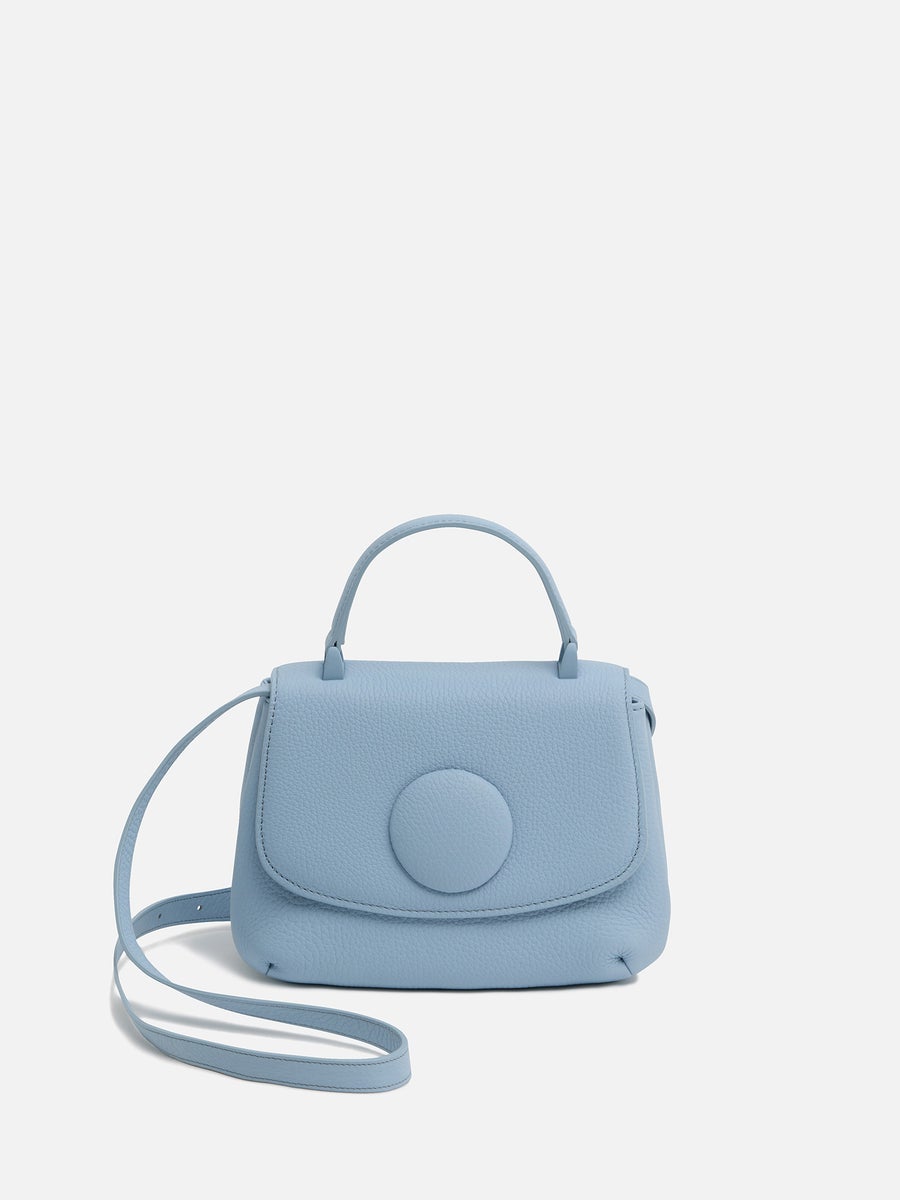 MANACO トップハンドルミニショルダーバッグ スカイブルー