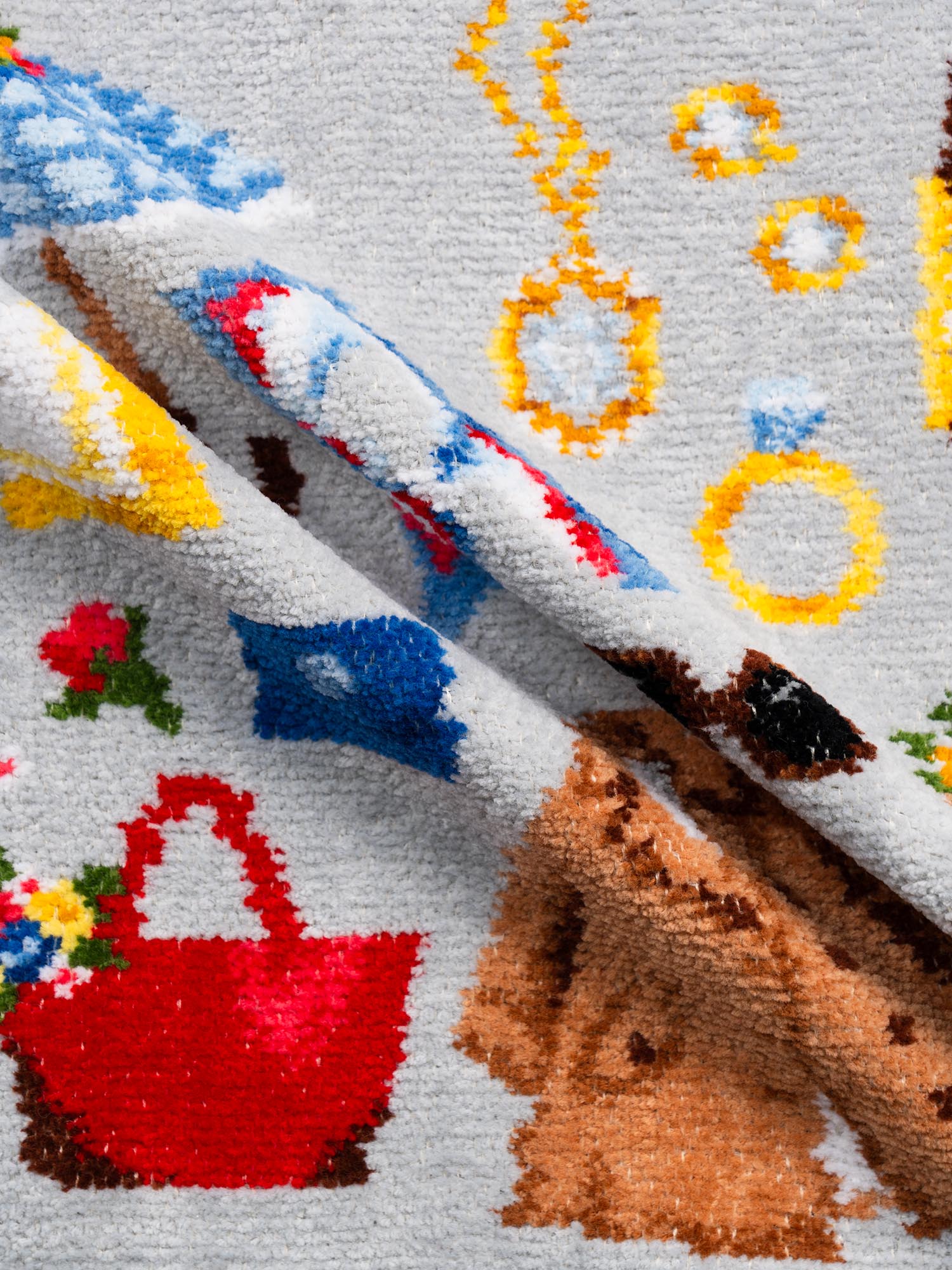 予約】フェイラーハンカチ 「WAKO CLOSET」 ライトグレー |タオル