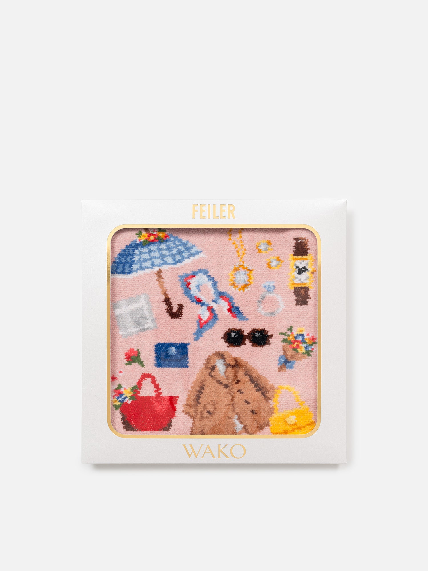 予約】フェイラーハンカチ 「WAKO CLOSET」 ピンク |タオル | WAKO公式