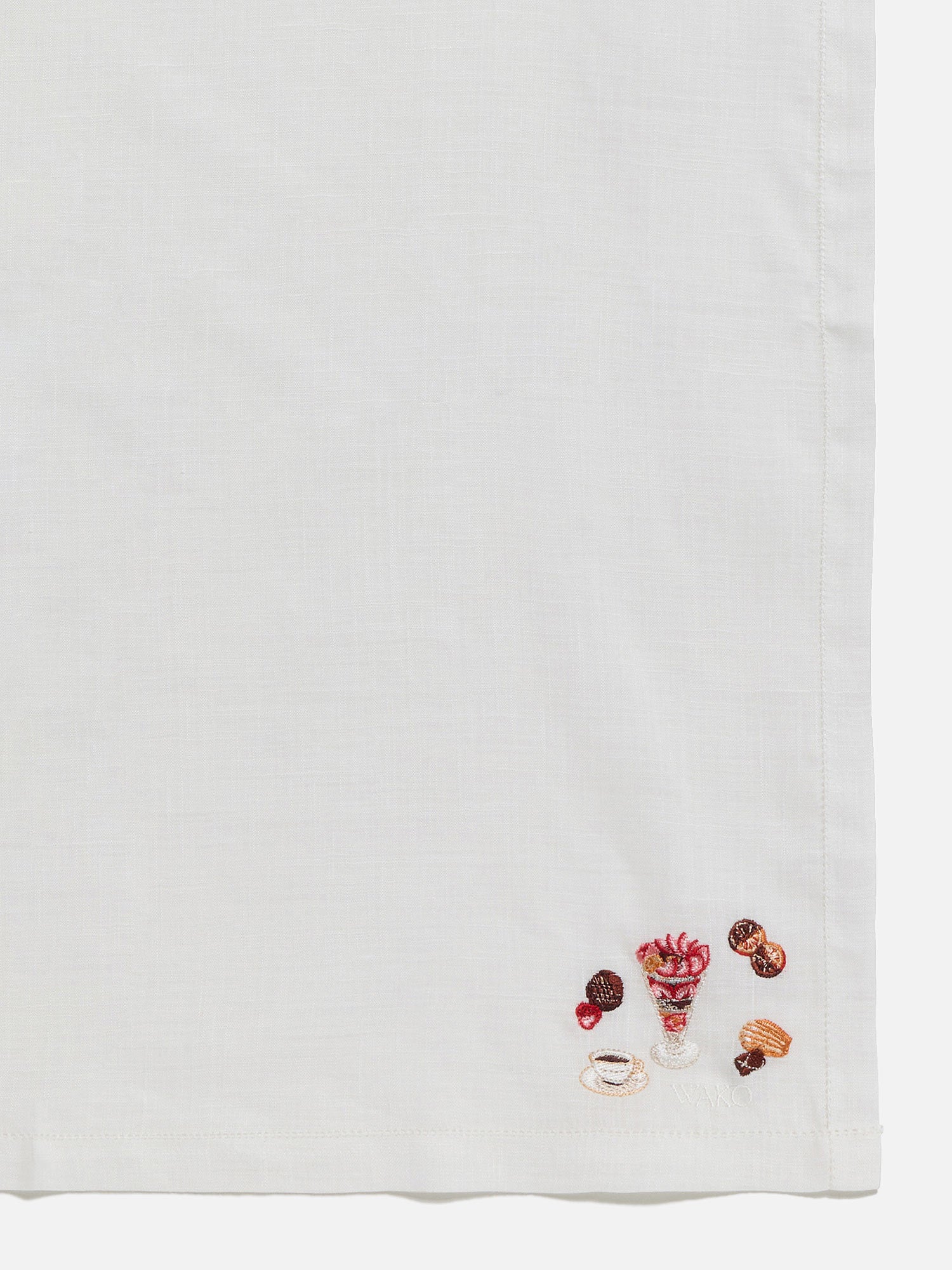 ハンカチ ホワイト |刺繍・レース | WAKO公式オンラインブティック