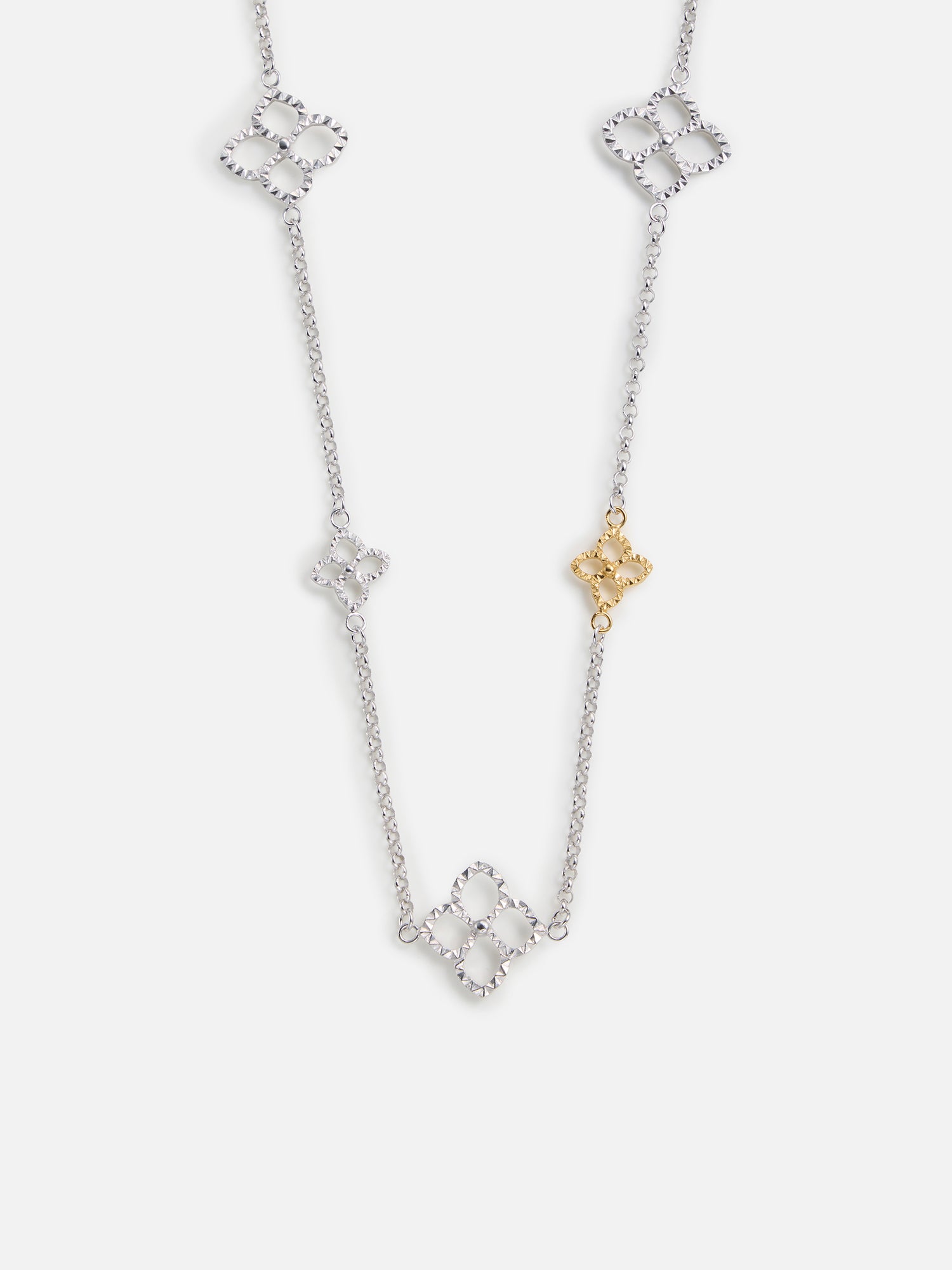 プティコリエ ネックレス ゴールド／シルバー