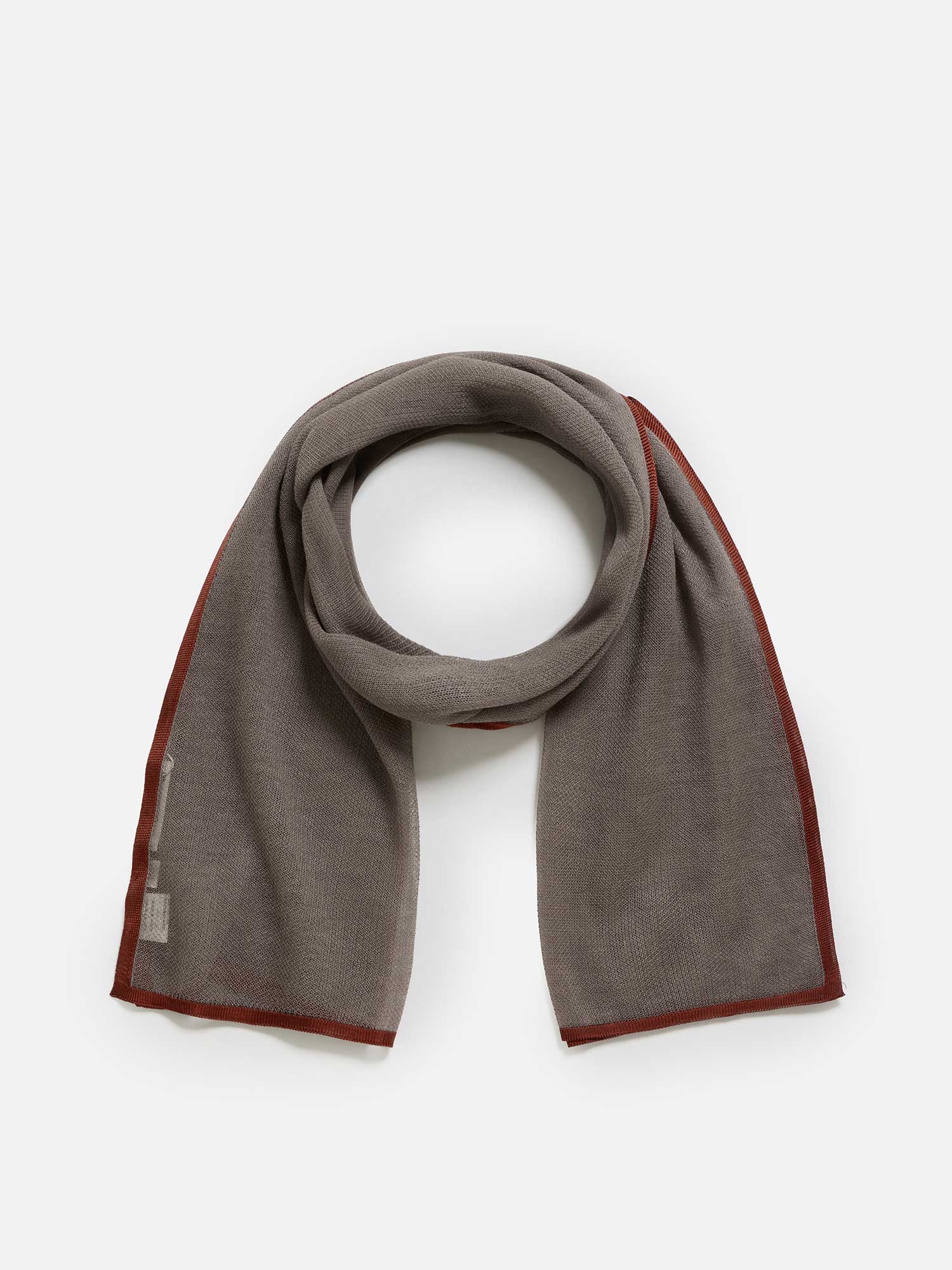 アソースメレ　ハイゲージラミーニット　トリミングSTL ブラウン