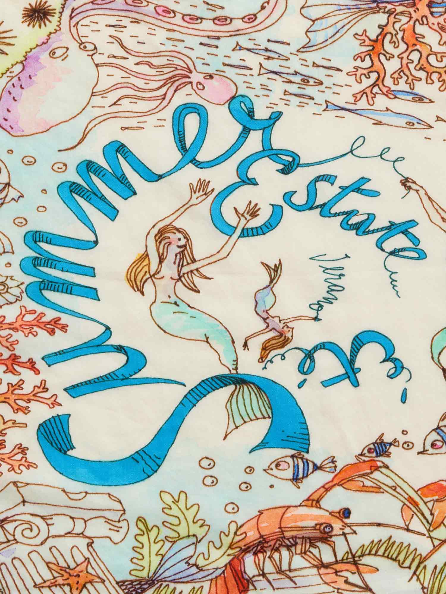 ファリエロ サルティ スカーフ Little Summer グリーン |スカーフ