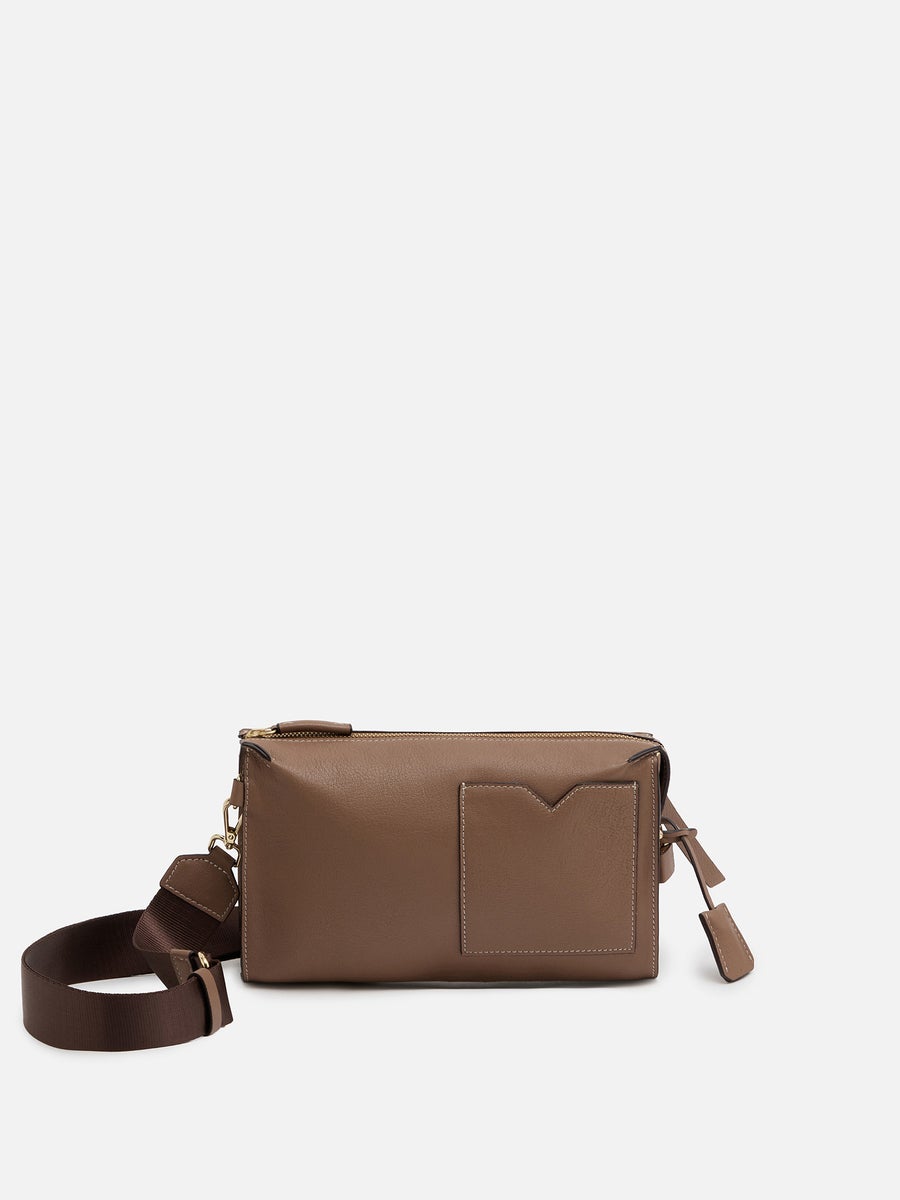 mica della valle ショルダーバッグ キャメル |ショルダーバッグ 