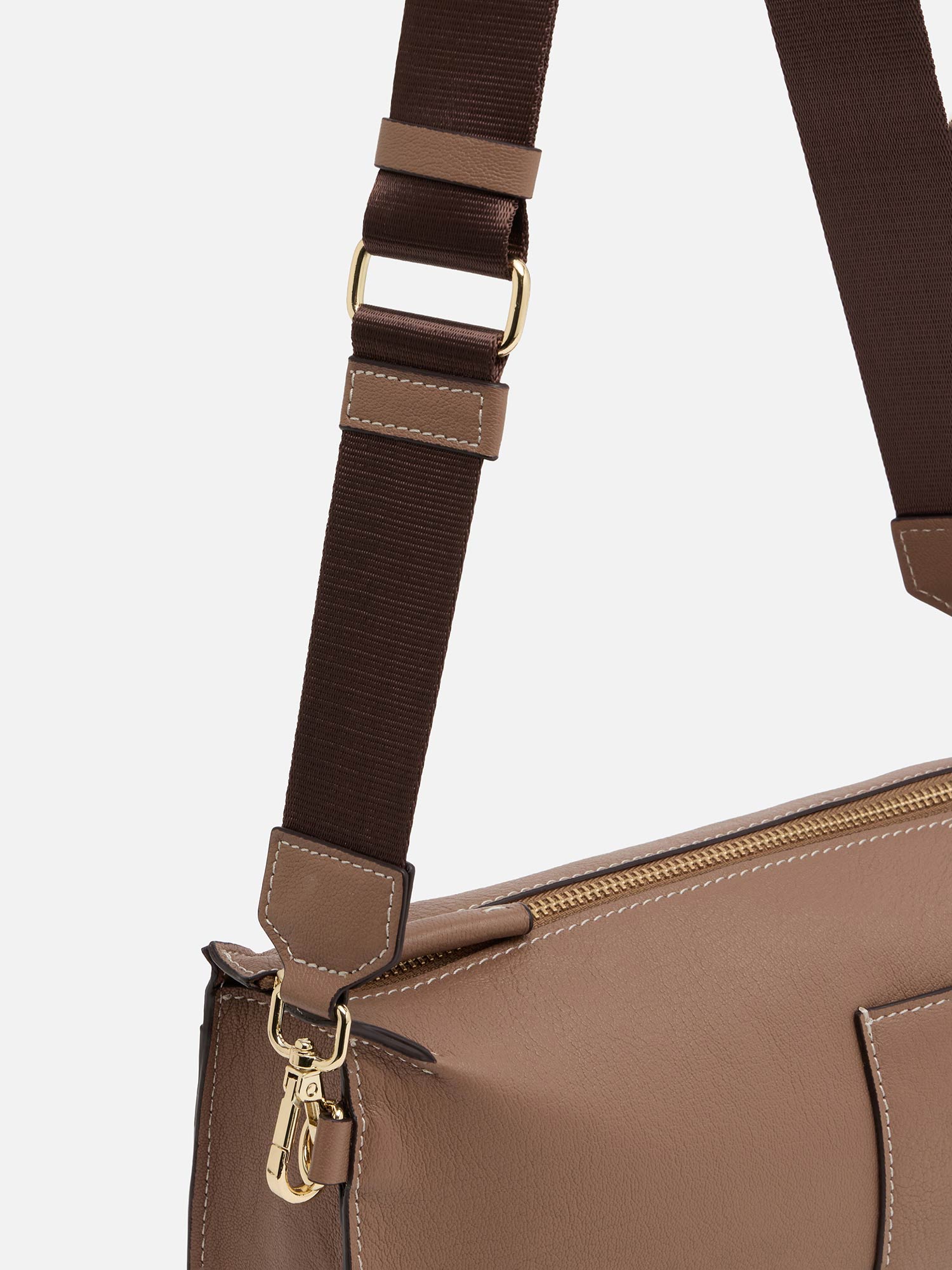 mica della valle ショルダーバッグ キャメル |ショルダーバッグ