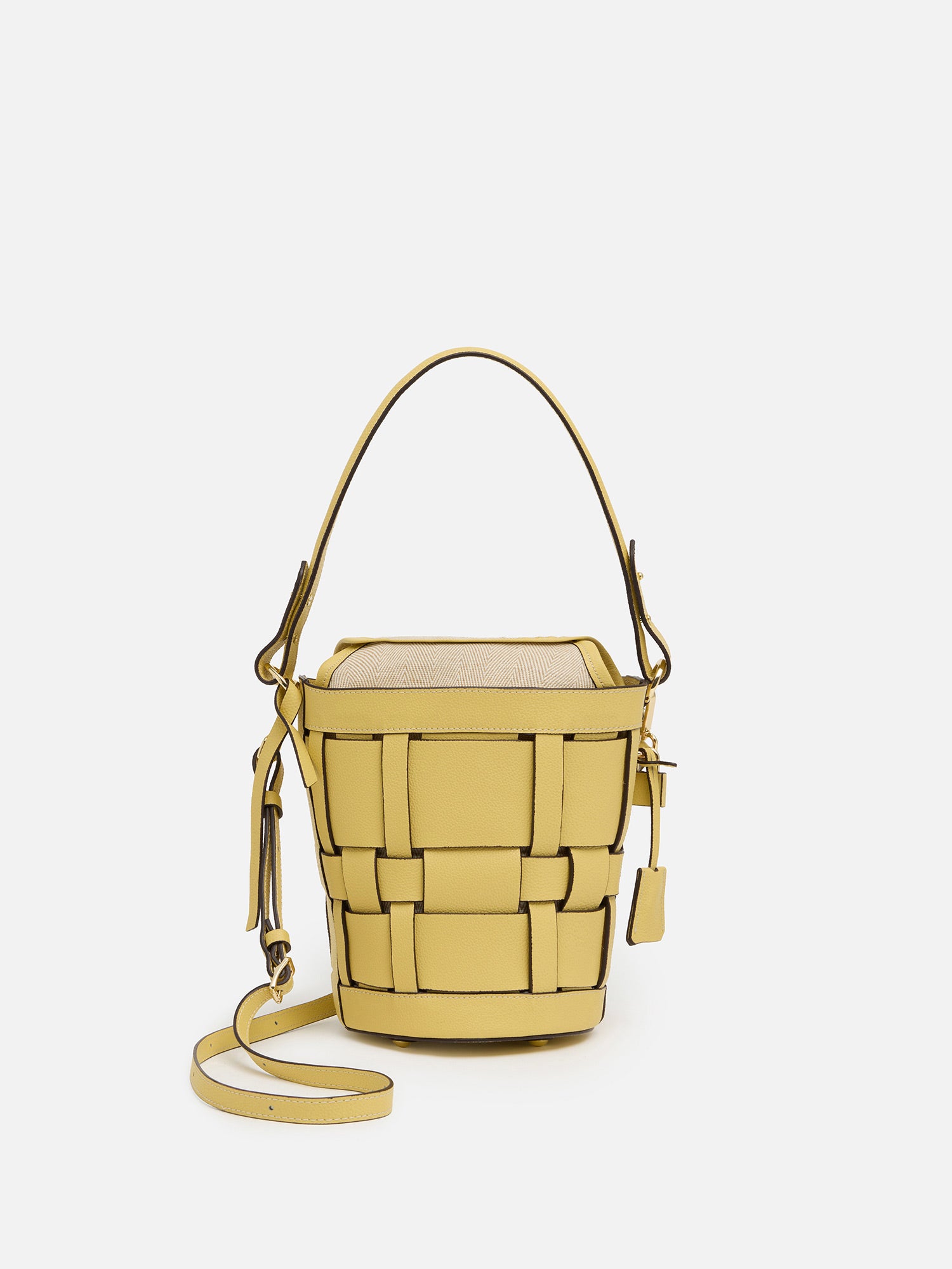 mica della valle バケツ型バッグ イエロー