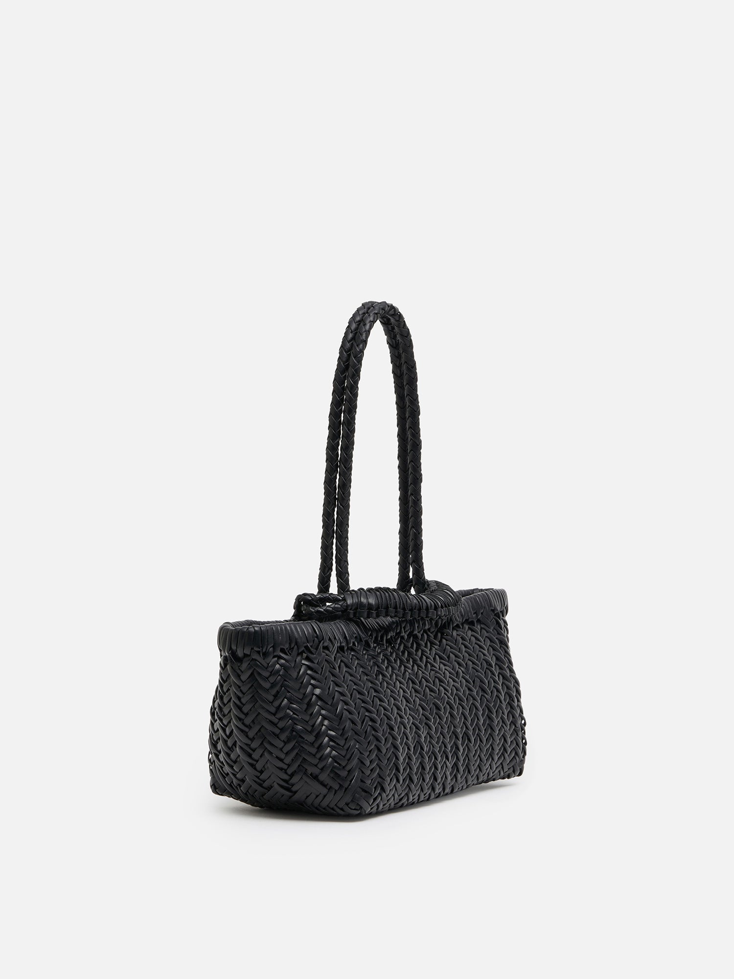 SAGAN PAZAR TOTE BOAT WOVEN バッグ ブラック |ハンドバッグ | WAKO