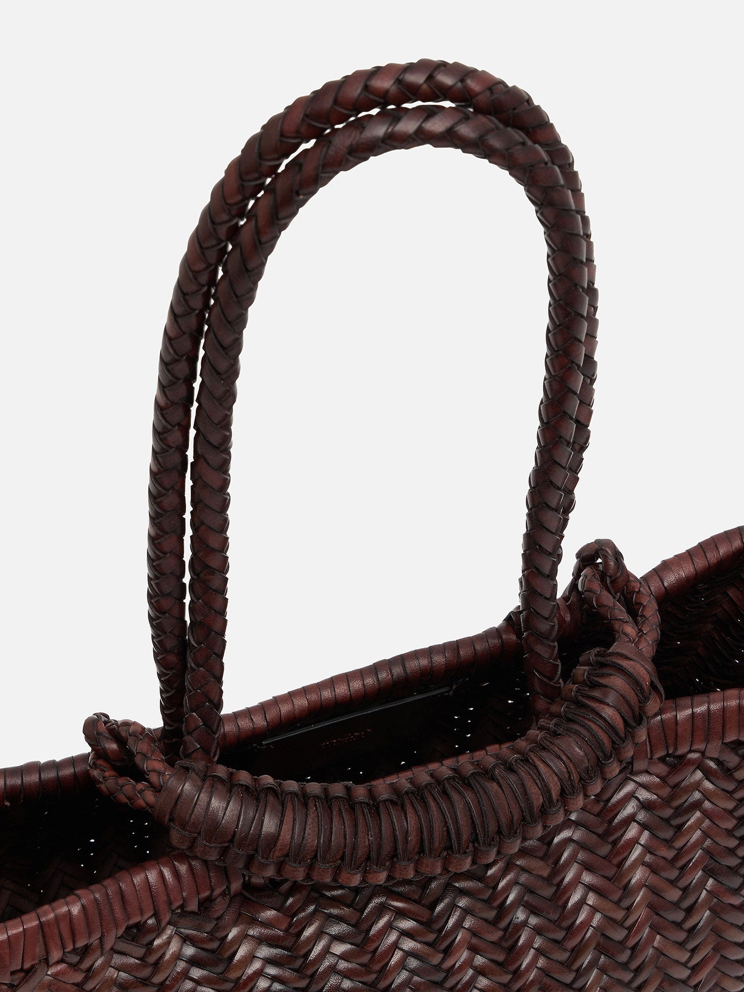 SAGAN PAZAR TOTE BOAT WOVEN バッグ ダークブラウン |ハンドバッグ
