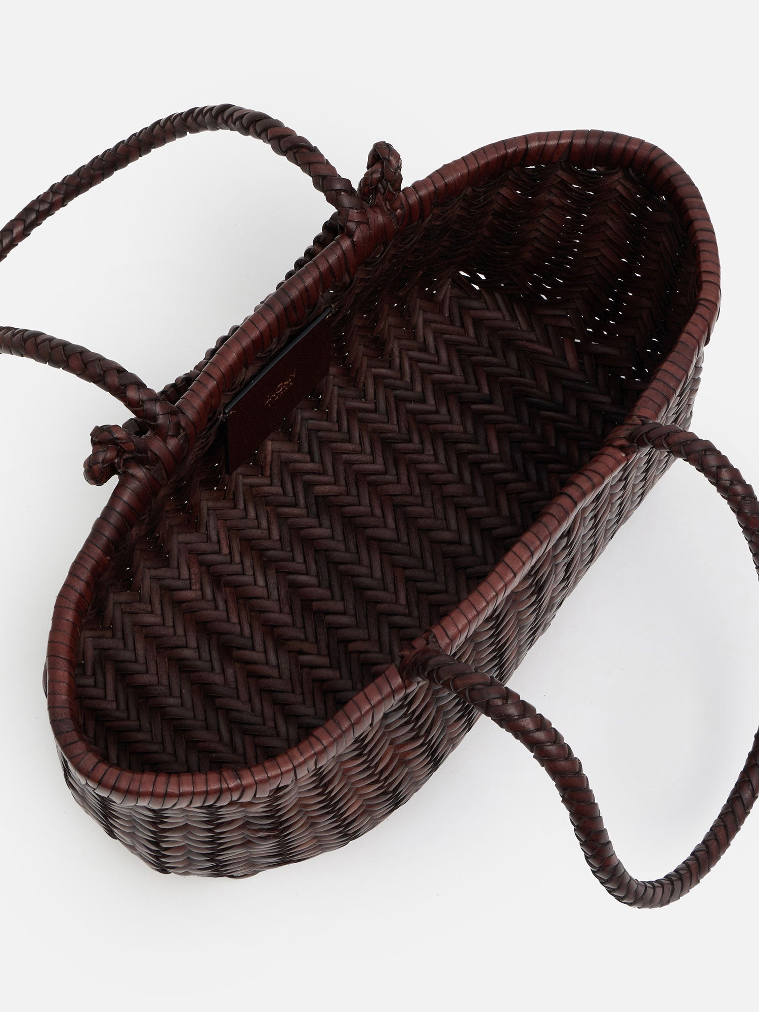 SAGAN PAZAR TOTE BOAT WOVEN バッグ ダークブラウン |ハンドバッグ