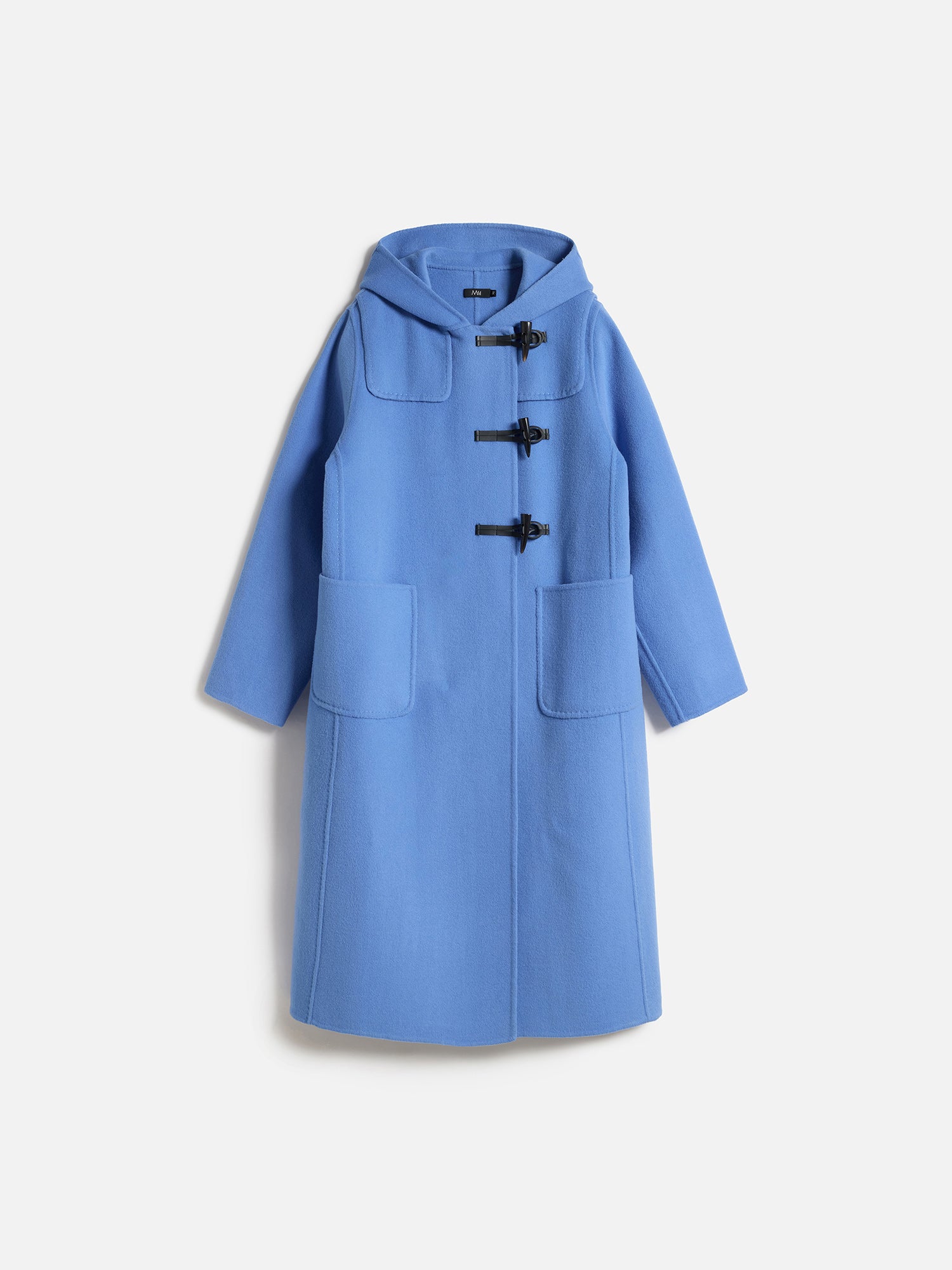 LIBERUM マウンテンプリントショートコート 2019AW ブルー エムフィル ショートビーバーリバーダッフルコート ブルー |アウター