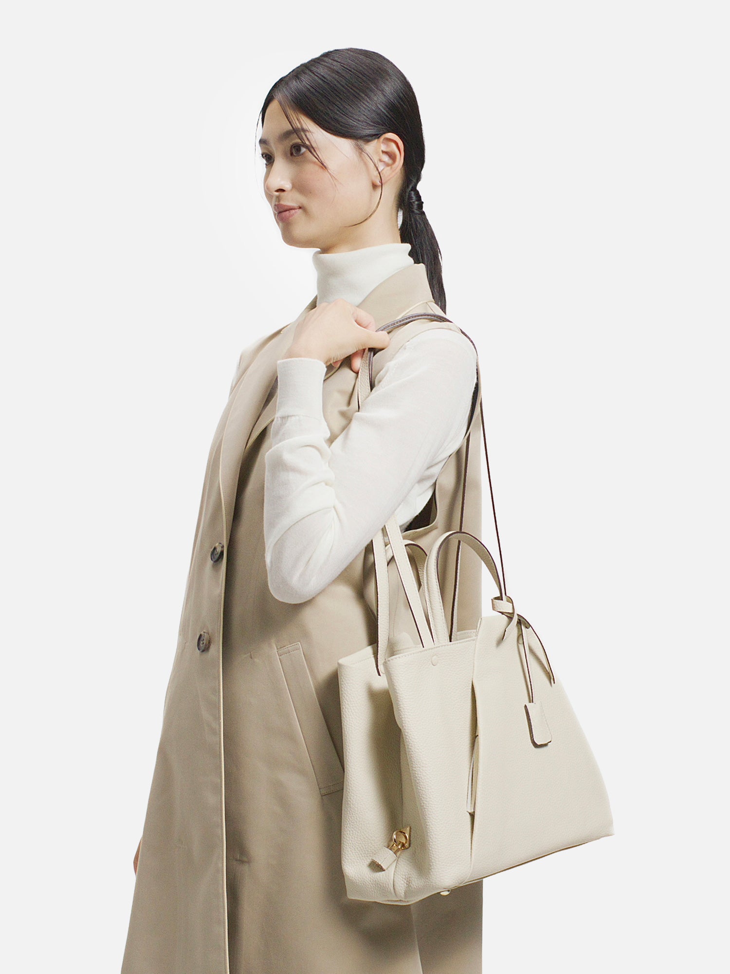 予約】mica della valle トートバッグ アイボリー |トートバッグ