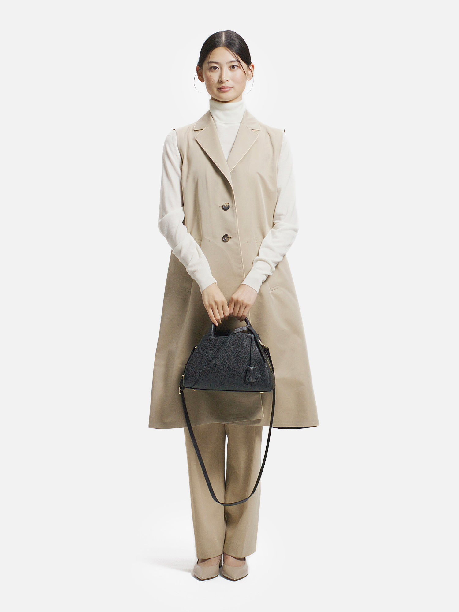 予約】mica della valle ボストンバッグ ブラック |その他のバッグ