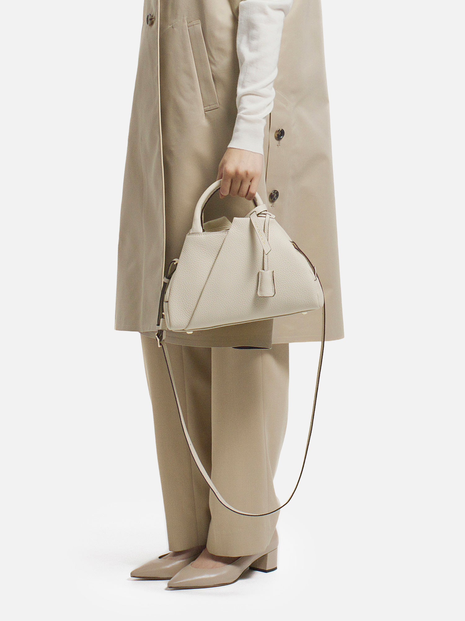 予約】mica della valle ボストンバッグ アイボリー |その他のバッグ