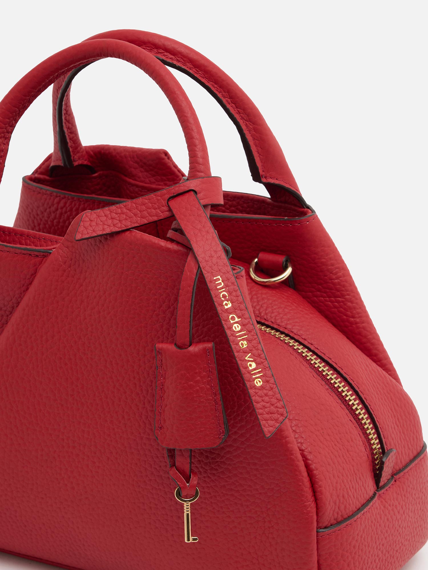 予約】mica della valle ボストンバッグ レッド |その他のバッグ