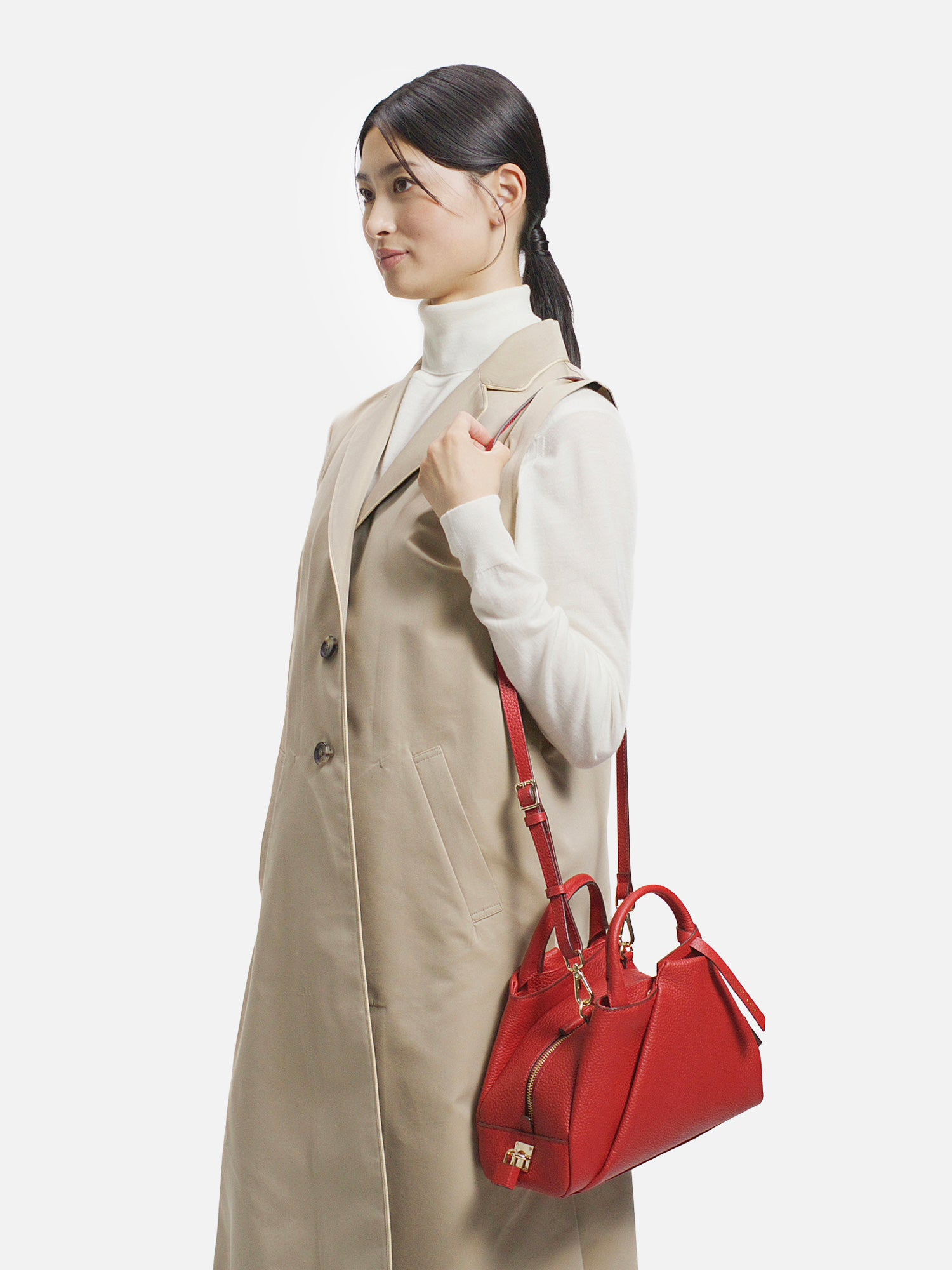 予約】mica della valle ボストンバッグ レッド |その他のバッグ
