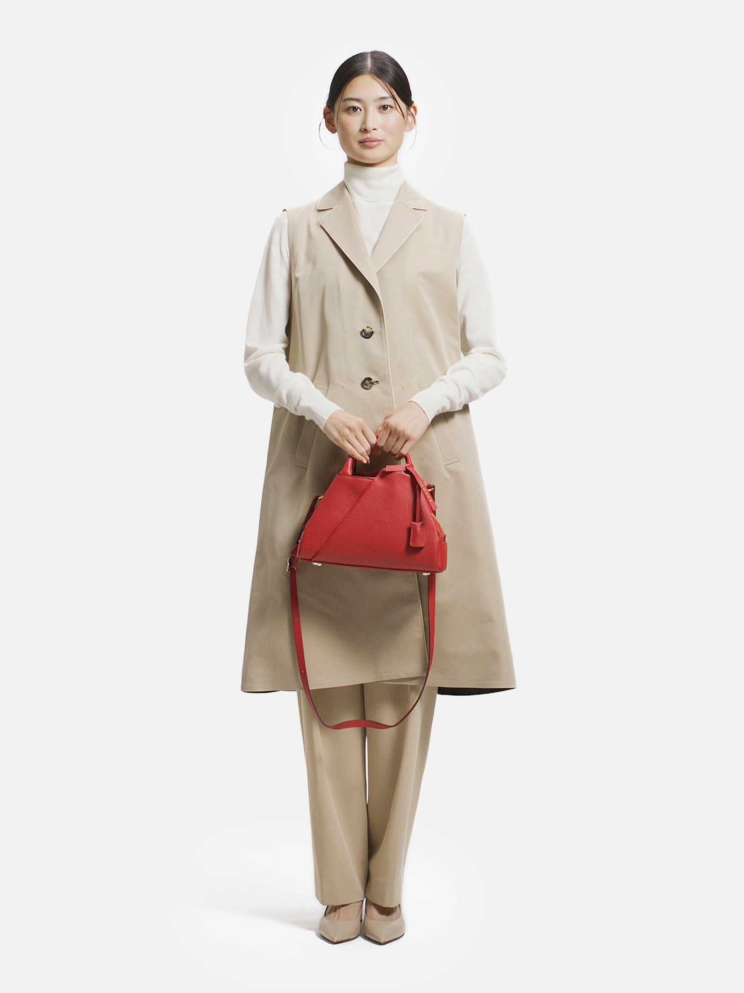 予約】mica della valle ボストンバッグ レッド |その他のバッグ
