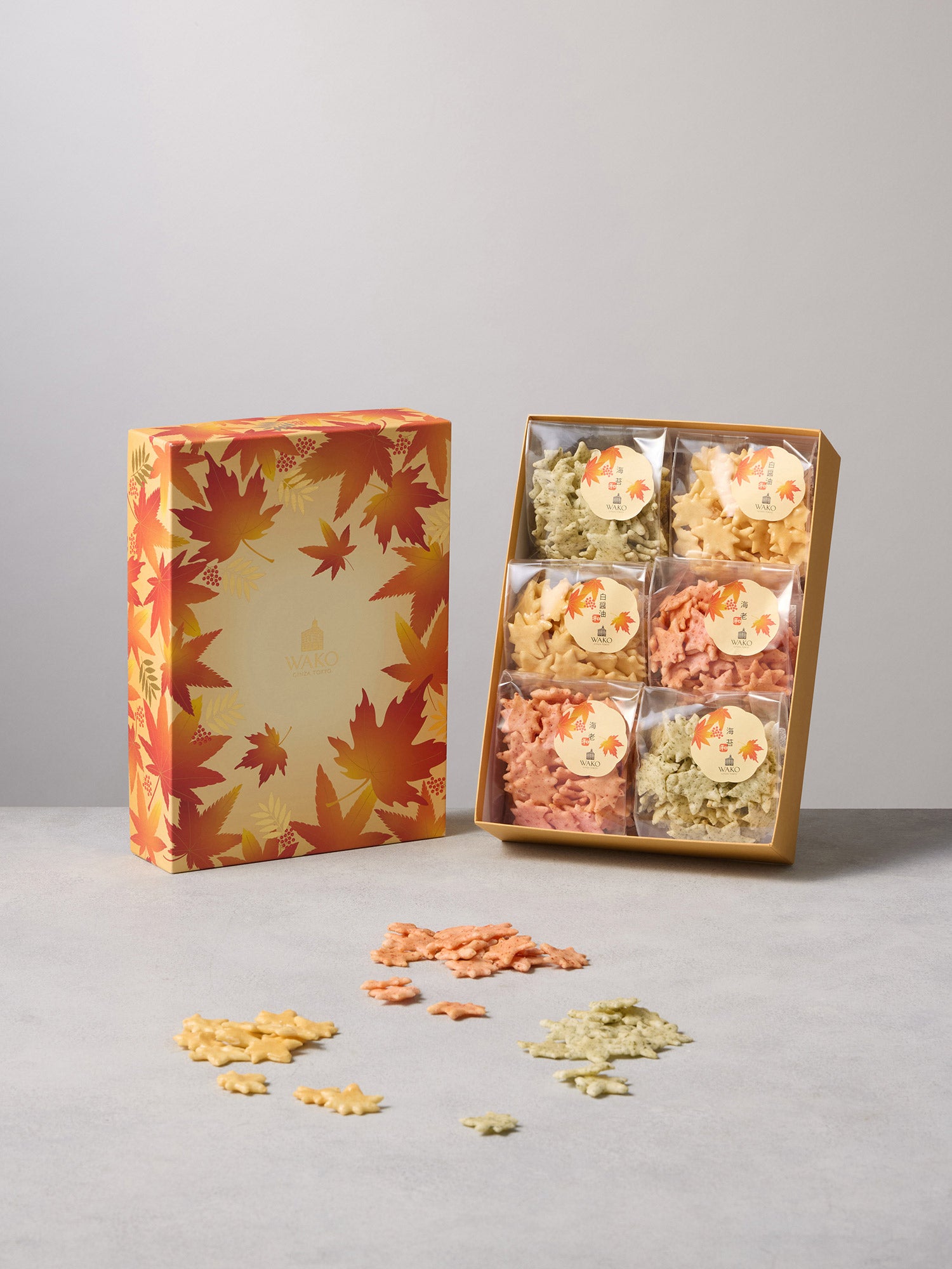 WAKO 和光 銀製 菓子楊枝 5本セット 花のデザイン 秋のおかき * |和菓子 | WAKO公式オンラインブティック | 銀座・和光
